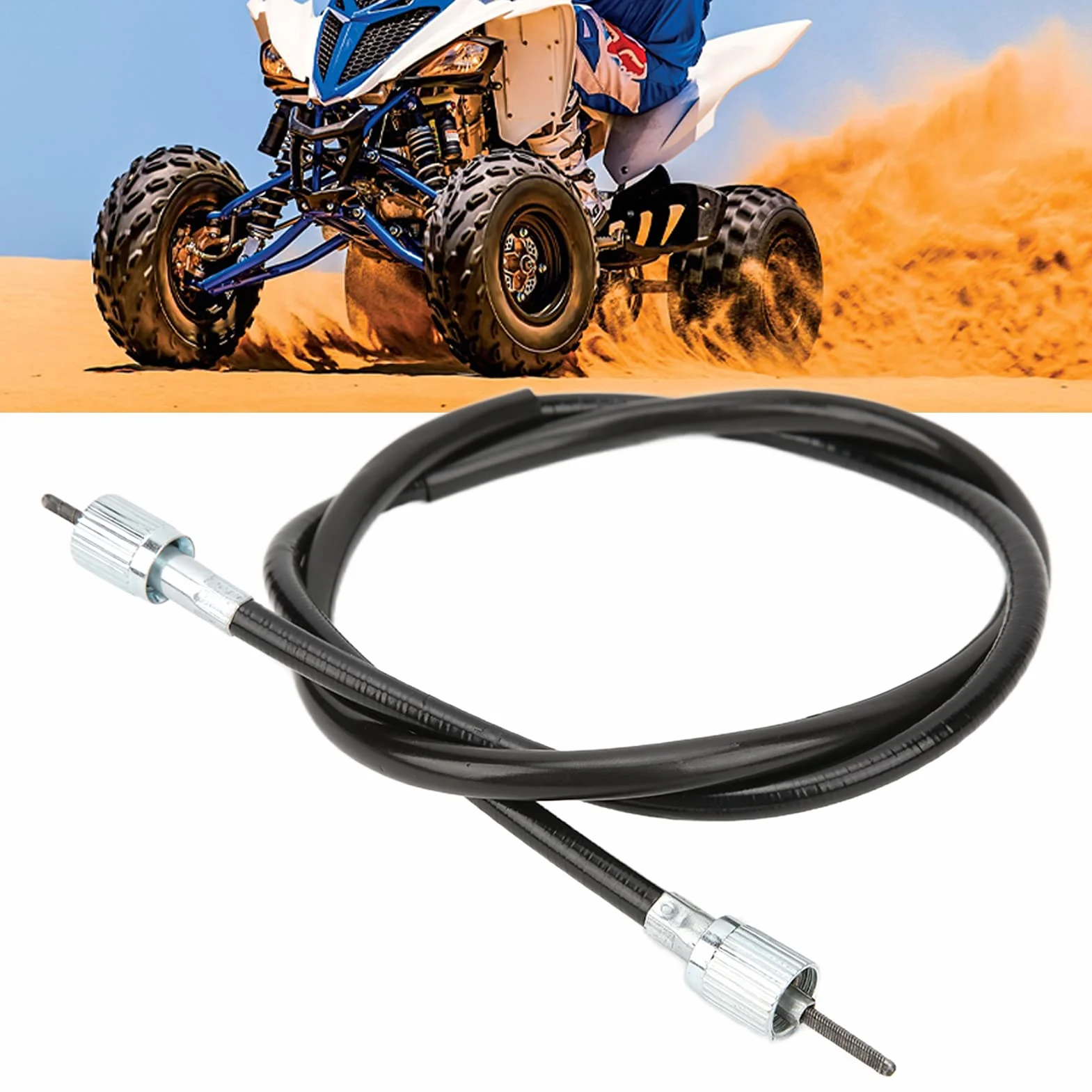 Cable de velocímetro de 39", Cable de velocímetro, Cable de Repuesto, Compatible con Scooters Chinos, ciclomotores, ATV, Go Karts