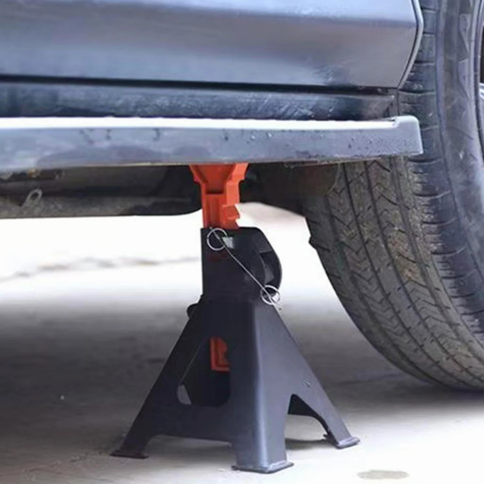 Caballetes 3 Toneladas 2 Piezas Caballetes Alta Resistencia Bloqueo 3/6 | Soporte Altura Ajustable Para Remolques Camiones Vehículos Automoción SUV Motocicletas Garaje