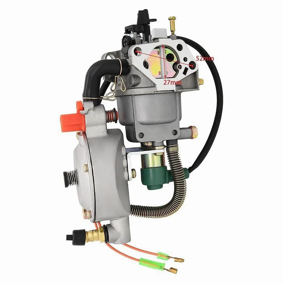 Carburador De Combustible Dual, Generador Gas Conversión De GLP para GX390 188F 4,5-5,5 KW, Piezas del Generador De Carburador De Combustible Dual Carburador Reemplazo