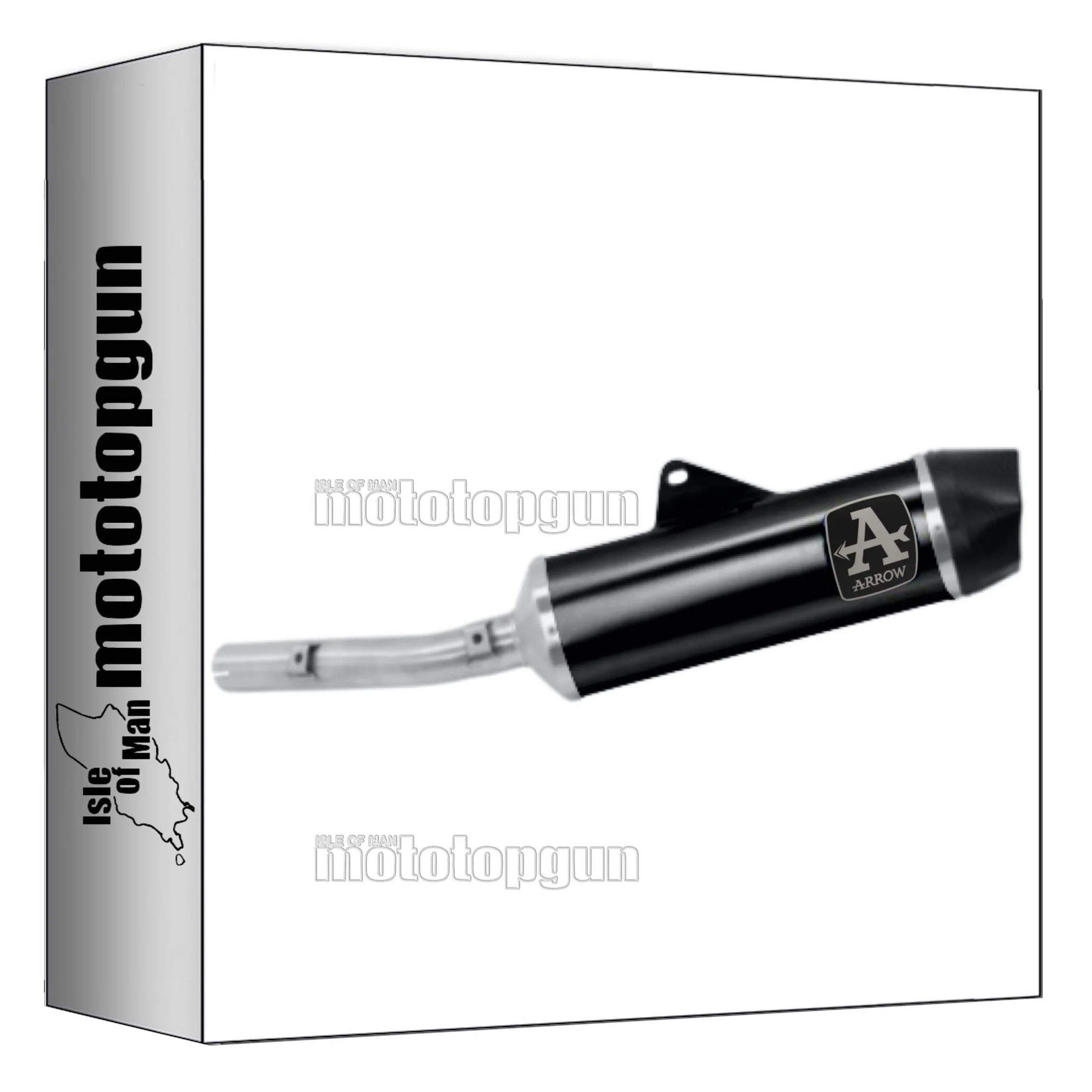 arrow 72626AKN tubo de escape homologado indy-race aluminio negro fondo carby compatible con yamaha tenere 700 2021 2022 2023 mototopgun