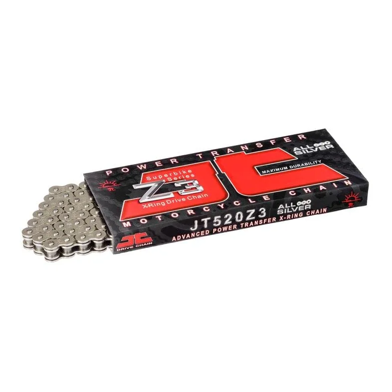Motodak -Cadena de transmisión JT Drive cadena 525 z3 acero 108 eslabones