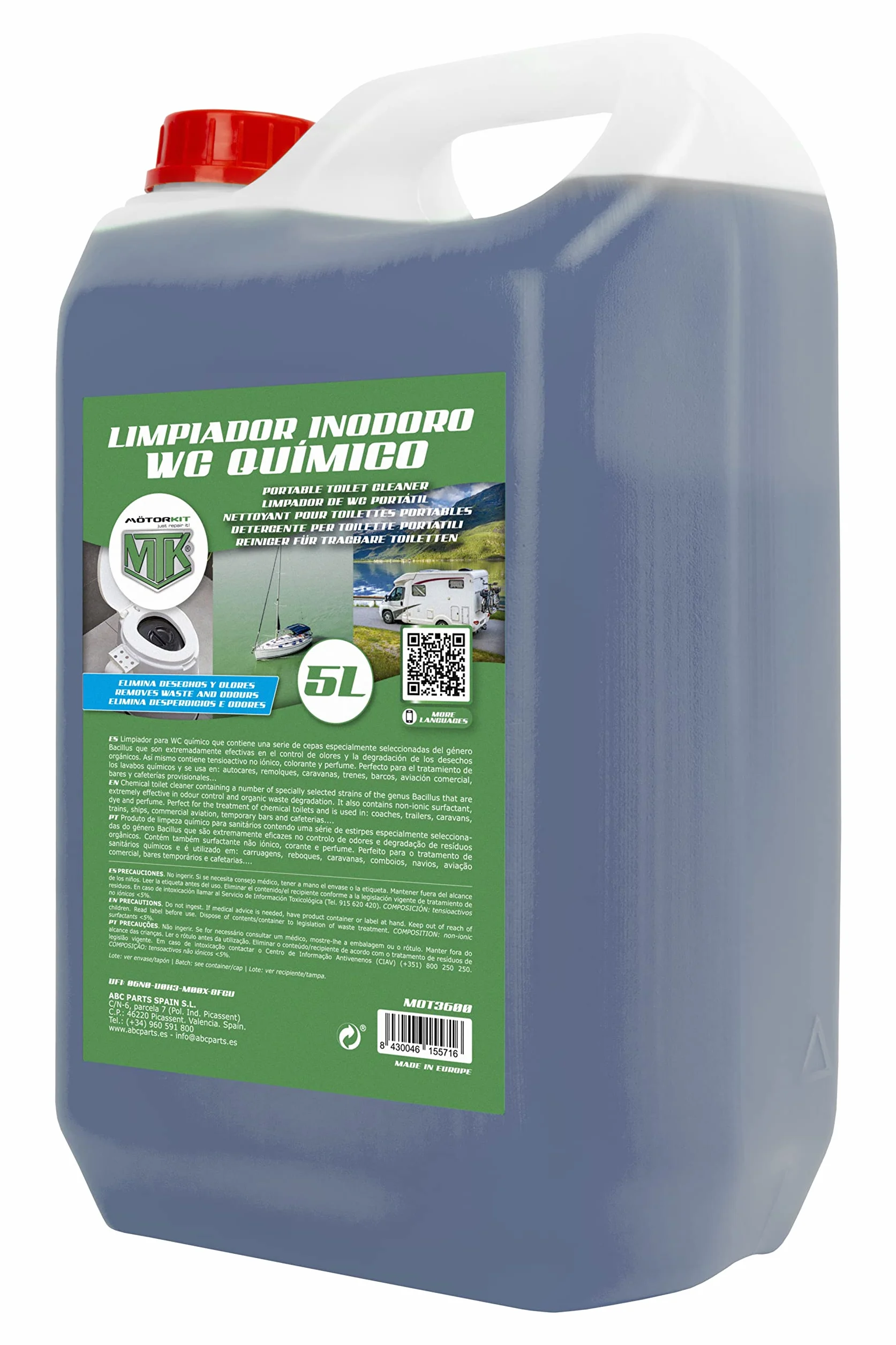 Motorkit Limpiador Inodoro WC Químico