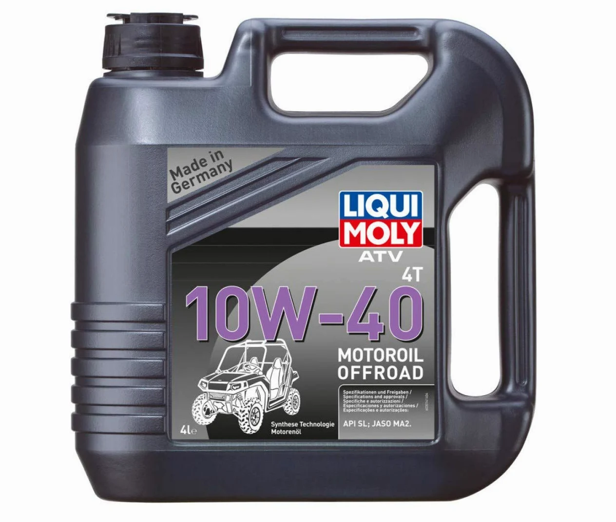 Aceite 4 tiempos 4 litros 10W40 ATV líquido molY-3014