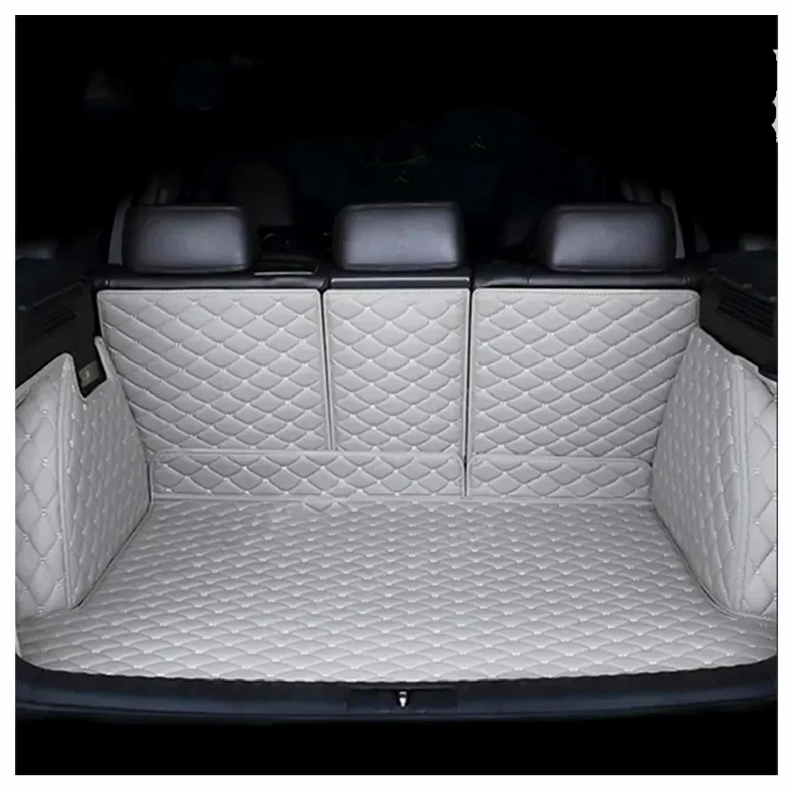 Alfombra Impermeable Alfombrillas para Maletero De Coche Alfombrillas De Almacenamiento para MG S5 EV ES5 ES34 2024-2027 Kit Bandeja Maletero(Light Grey-1)