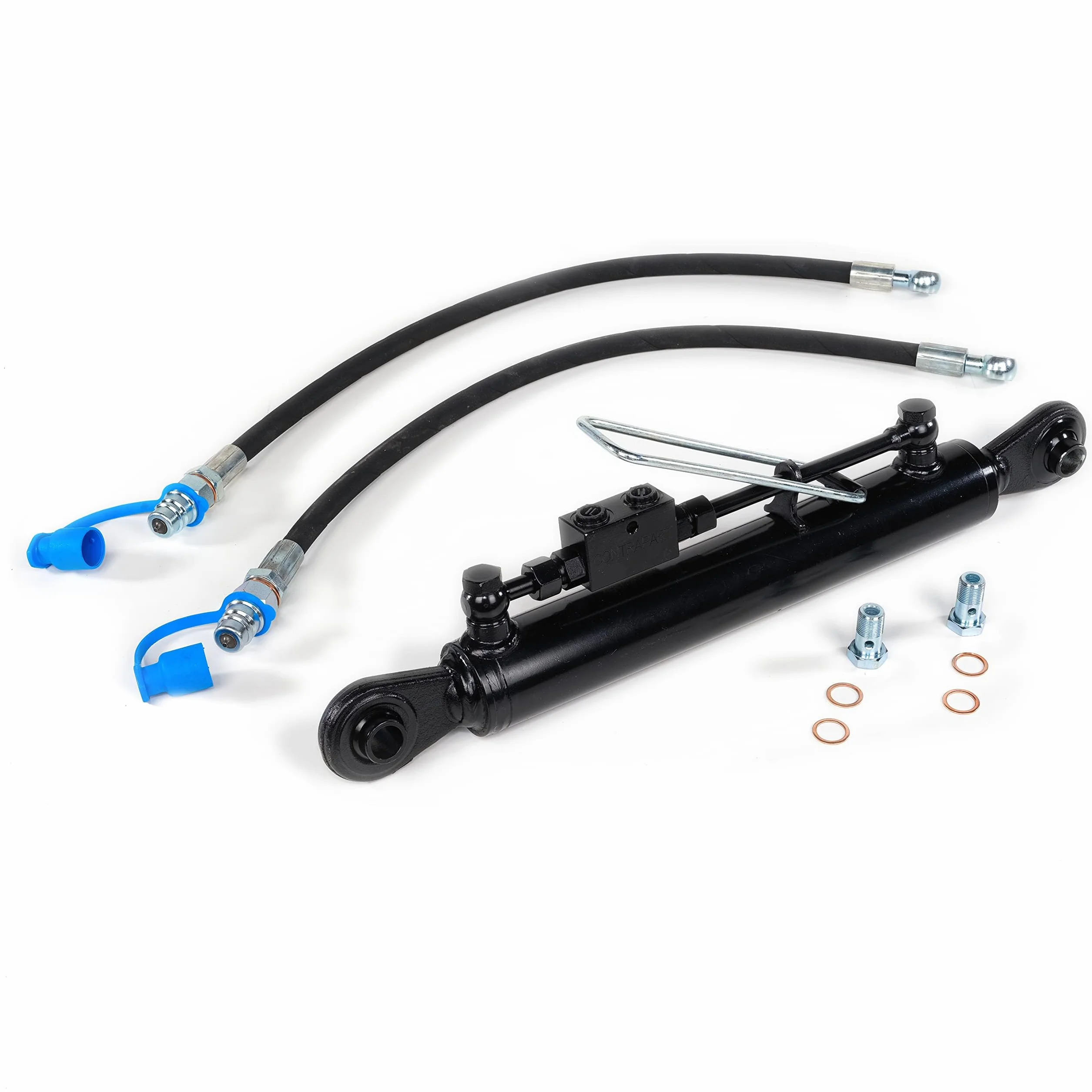 Tercer Punto Hidráulico Cat 1 460-670 mm con Bloque de Bloqueo y 2 Mangueras