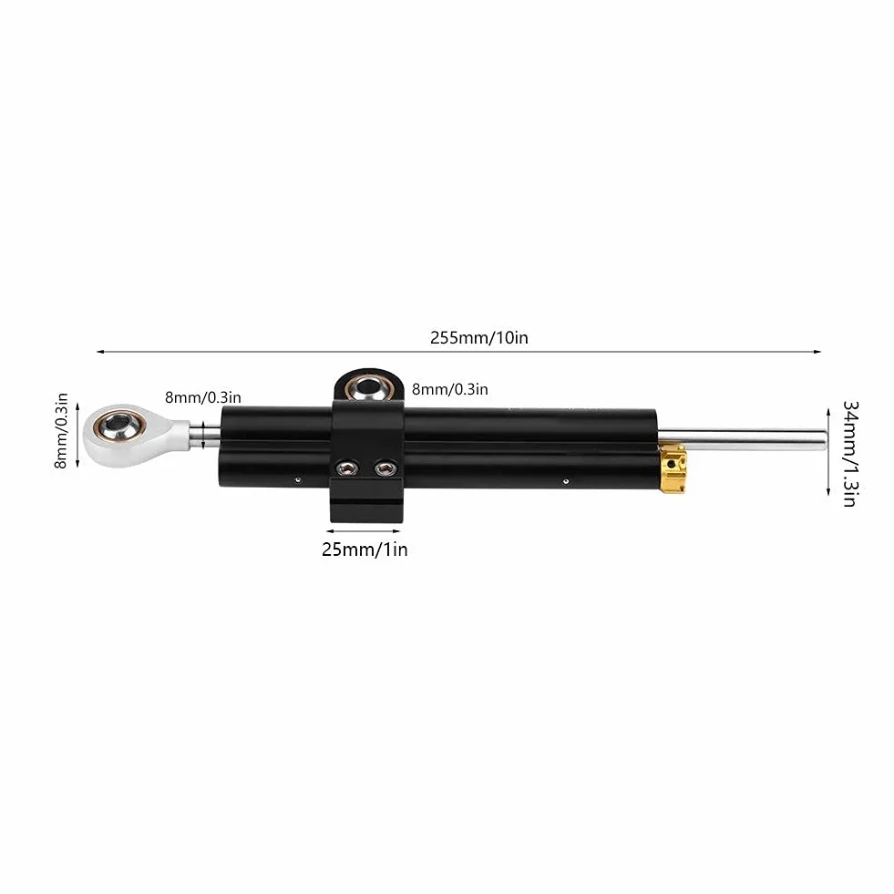 EBTOOLS Universal Motocicleta CNC Ajustable Amortiguador de Dirección Estabilizador Soporte de Montaje Soporte