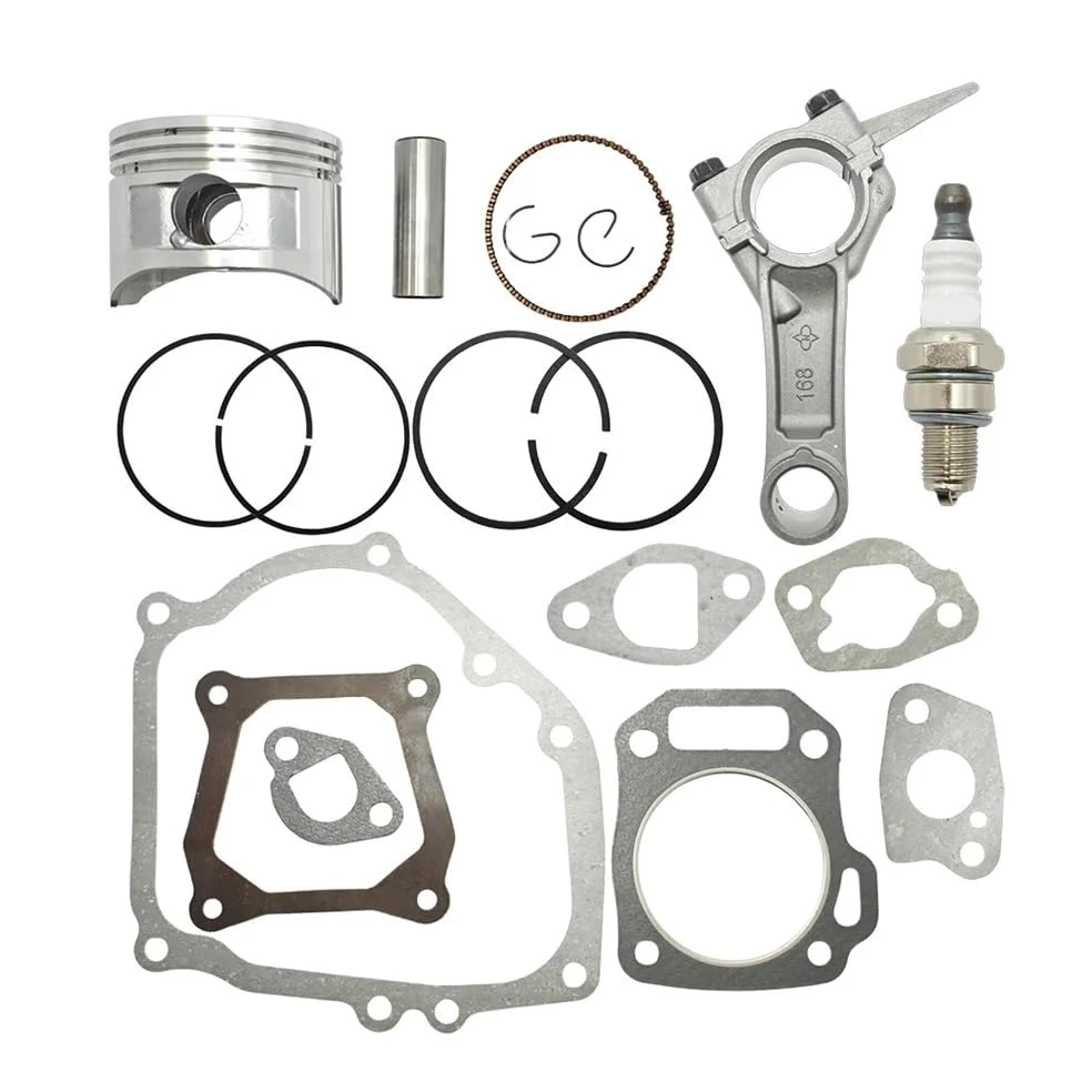 Ajuste for GX160 68mm Kit de Anillo de pistón con biela Juego de Juntas Completas 5,5 HP generador de 4 ciclos Motor Agua