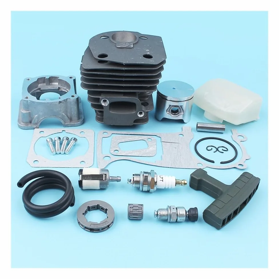 Kit de Juntas de cárter de Motor de pistón de Cilindro de 44 mm, Apto for Motosierra CS 2141, 2145, 2149, 2150 y 2152. Más Piezas de reparación.