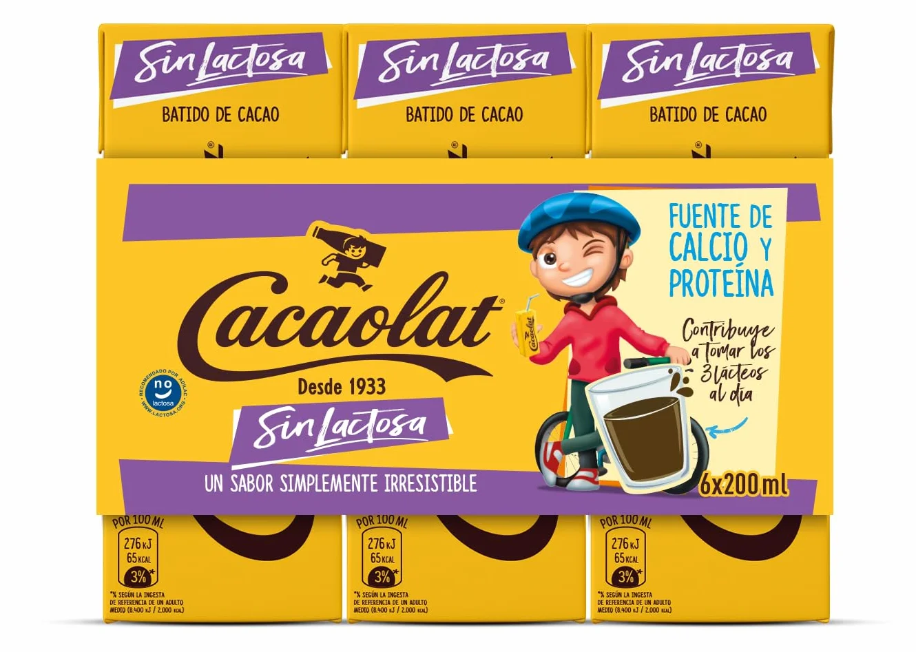 CACAOLAT batido de cacao Minibrick sin lactosa x6