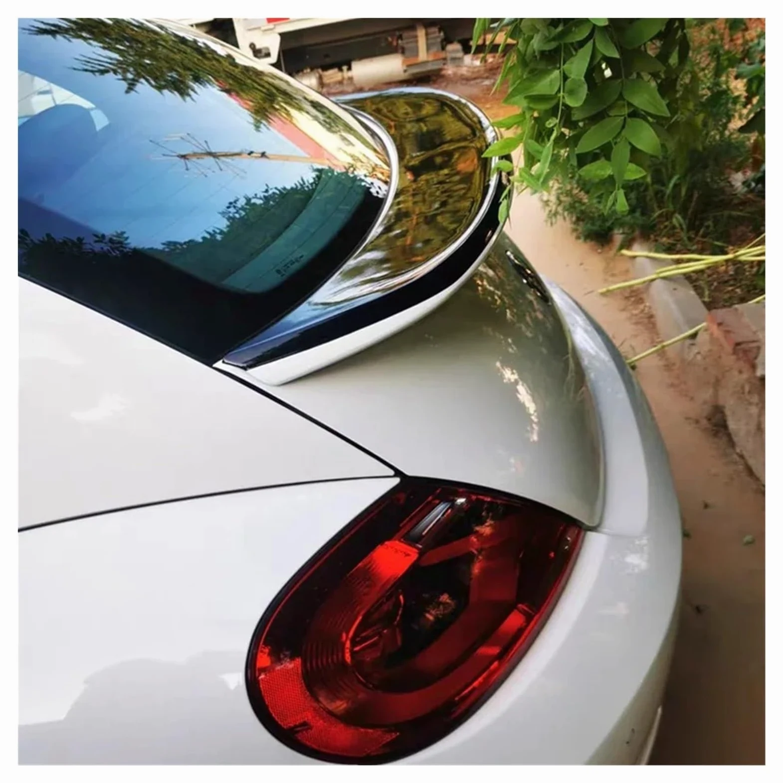 Spoiler Trasero De Coche para VW para Beetle 2013-2016 Kit De Alerón Trasero para Maletero De Coche ABS Fibra De Carbono Accesorios Exteriores Spoiler(Yellow with Black)