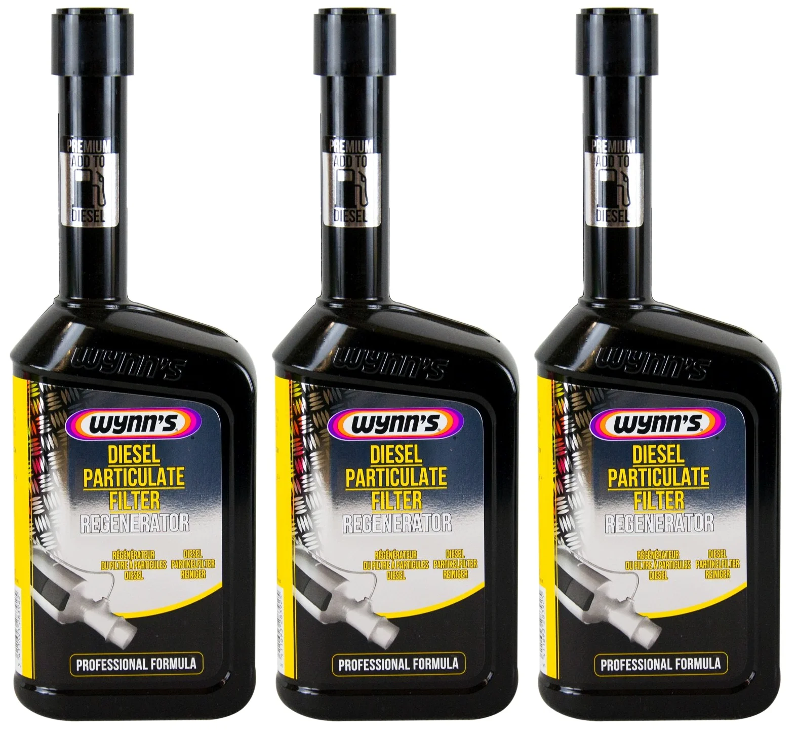 Wynn's 3 x Wynns Diesel Filtro de Partículas Hollín Filtro de Partículas Regenerator DPF 500 ML