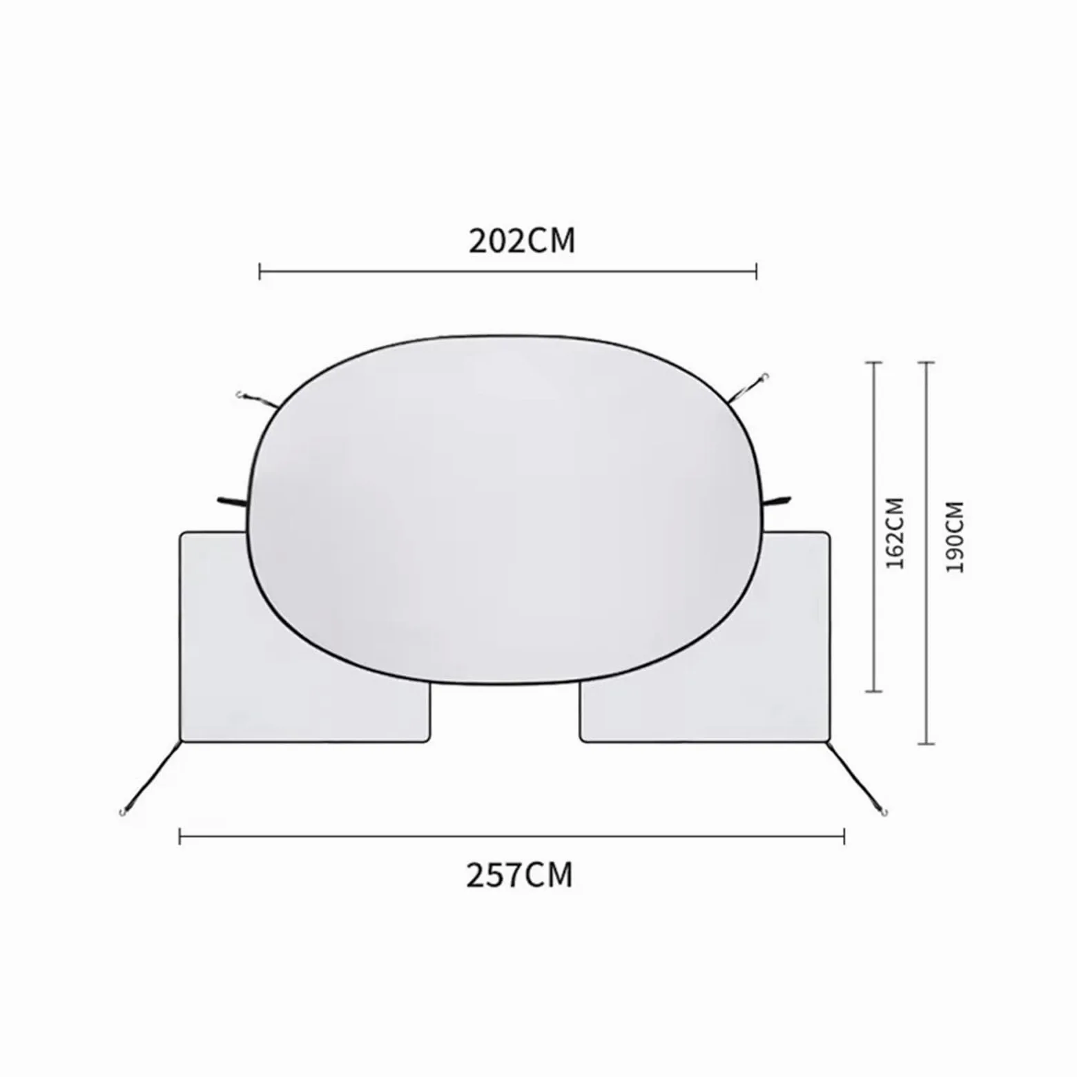 Paraguas Portátil Plegable para Coche Parasol Automotriz para Parabrisas Sombrillas Impermeables para Exteriores Sombrilla con Bloque UV Parasol para Coche