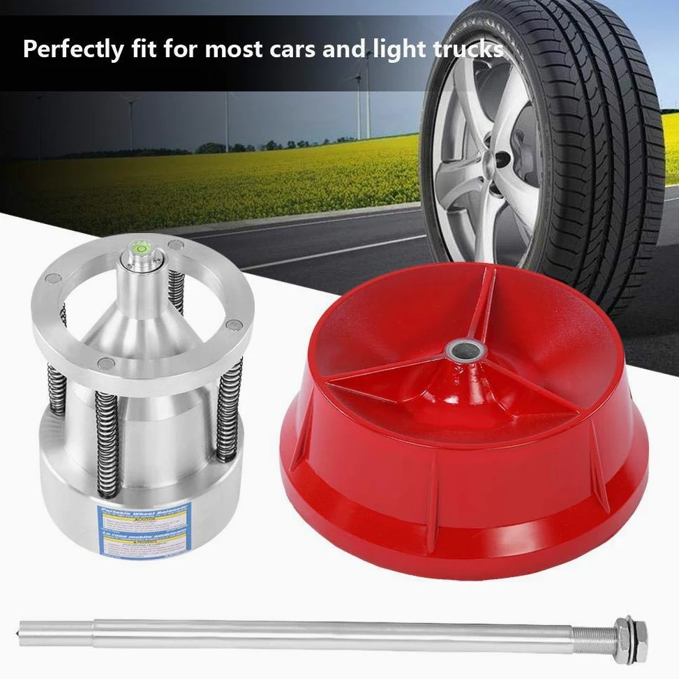 Equilibrador de neumáticos, equilibrador de ruedas de coche, ejes portátiles de camión de coche Equilibrador de neumáticos de rueda Nivel de burbuja para trabajo pesado
