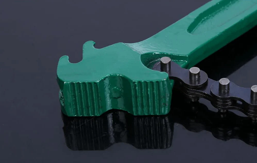 Llave de cadena de trinquete de alta resistencia de 15 pulgadas, llave para filtro de aceite, herramienta reversible para ajuste de tuberías de diámetro máximo de 8 pulgadas, herramienta con cadena