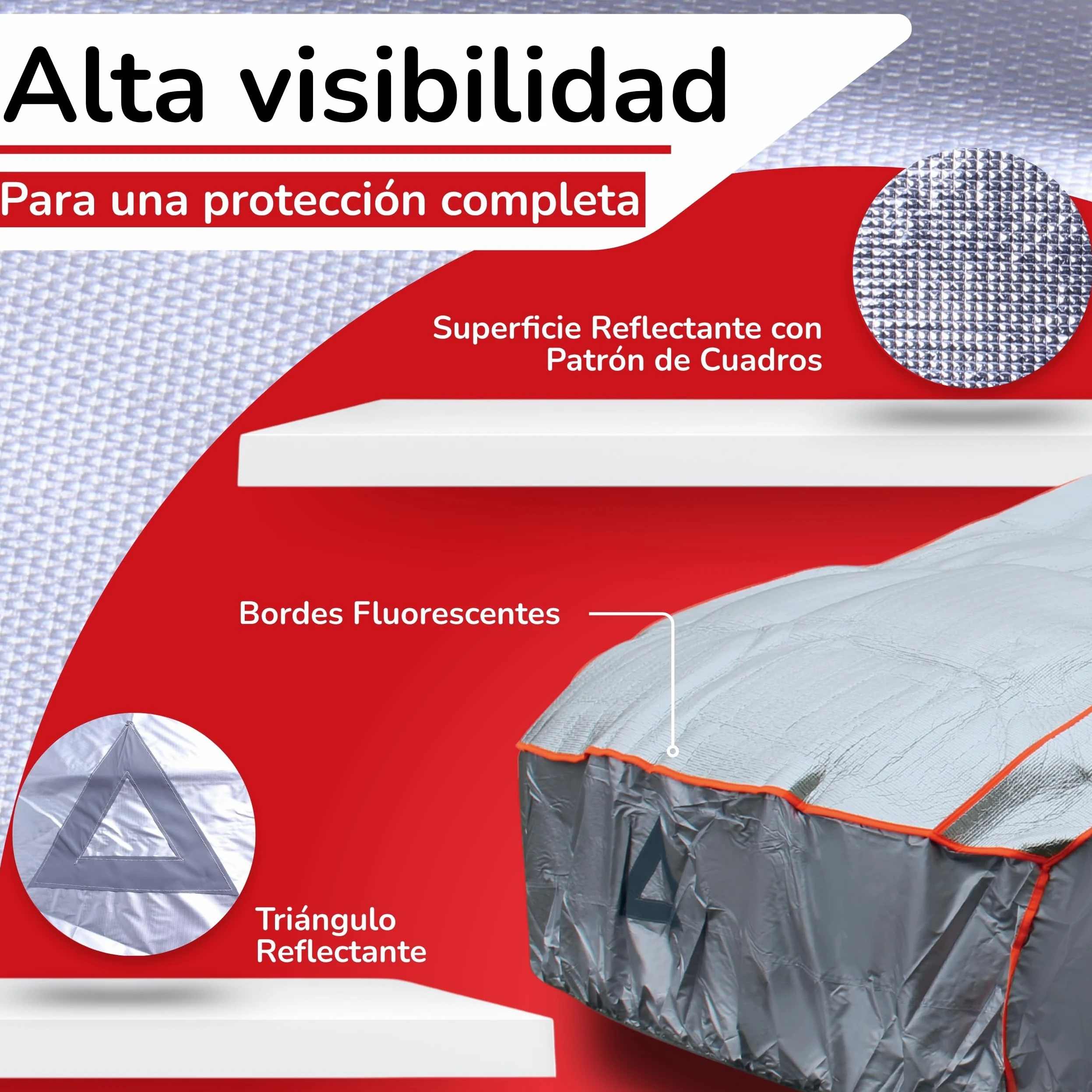 Brico Chic Funda antigranizo para Coche, 480 x 178 x 119 cm, Funda Protectora para Coche y SUV, Anti Granizo, Anti UV, Impermeable, Resistente, Exterior, 4 Estaciones, Talla L