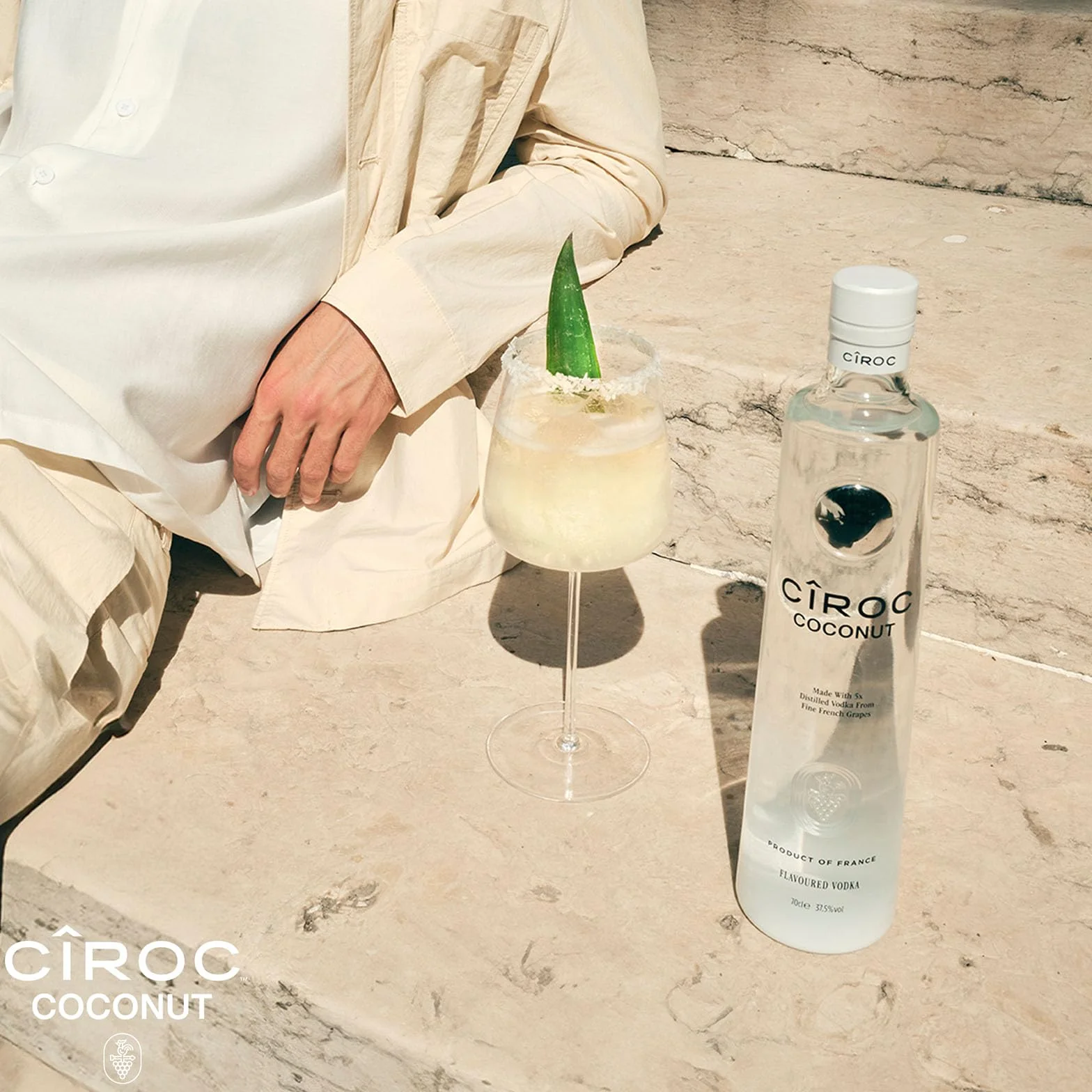 Cîroc Coconut Vodka 37.5% vol 70cl Infusionado con Coco Cremoso