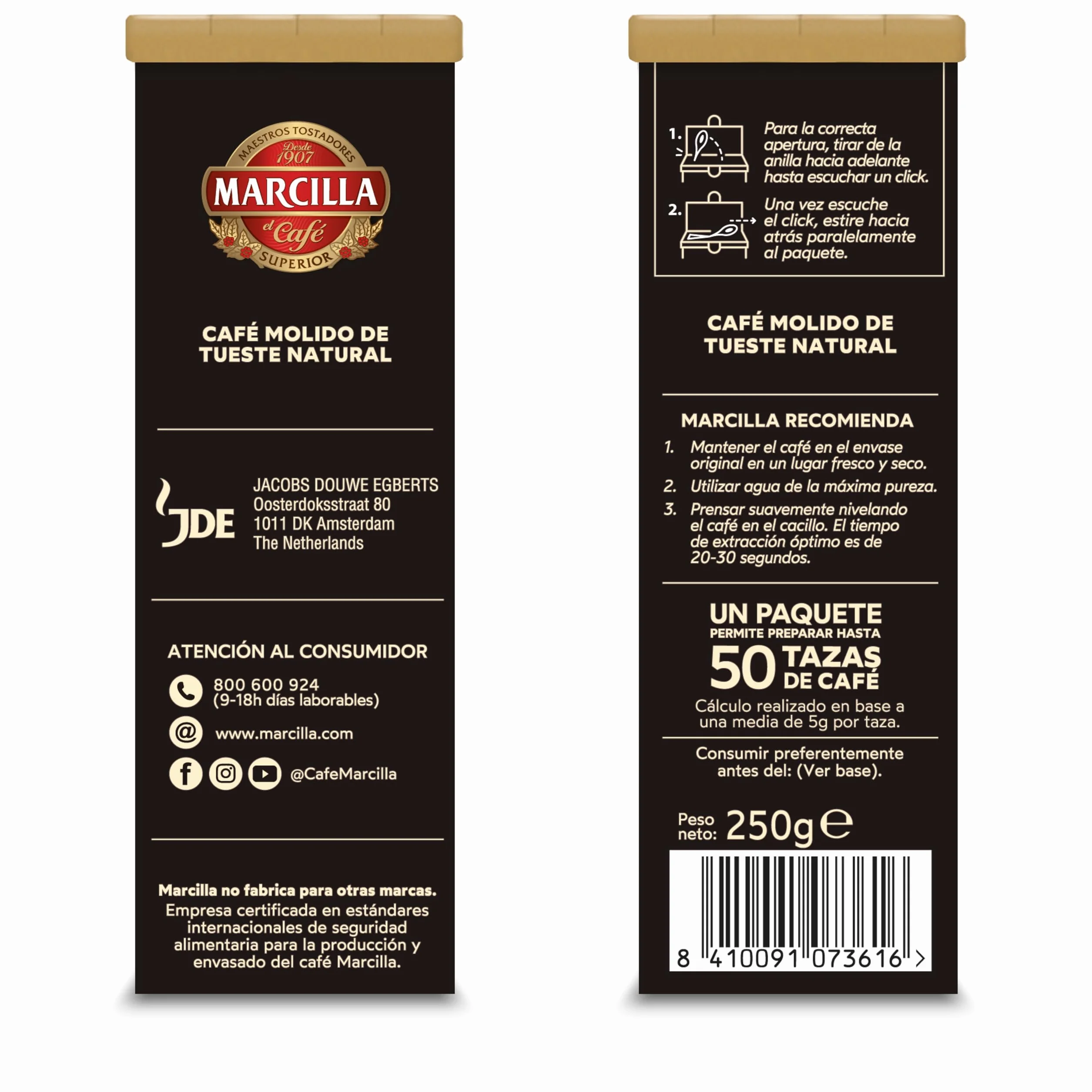 Marcilla Café Molido Crème Express Natural 250g
