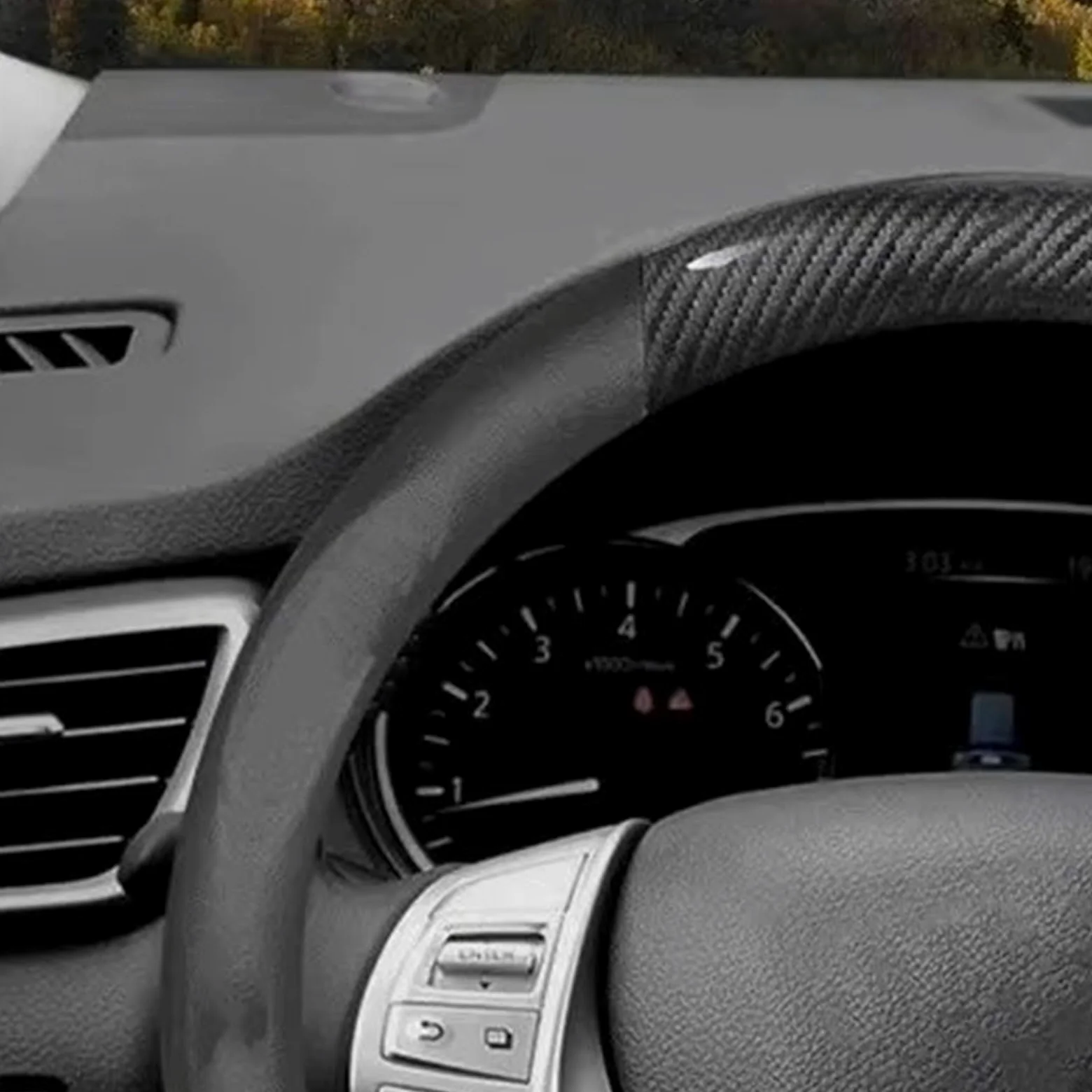 Funda Especial Manillar Coche Funda para Volante Coche para Nissan para Juke para Patrol para Leaf para Maxima para Micra para Rogue para Pulsar para Teana para Tiida Cubre Volante(O Style B Beige)