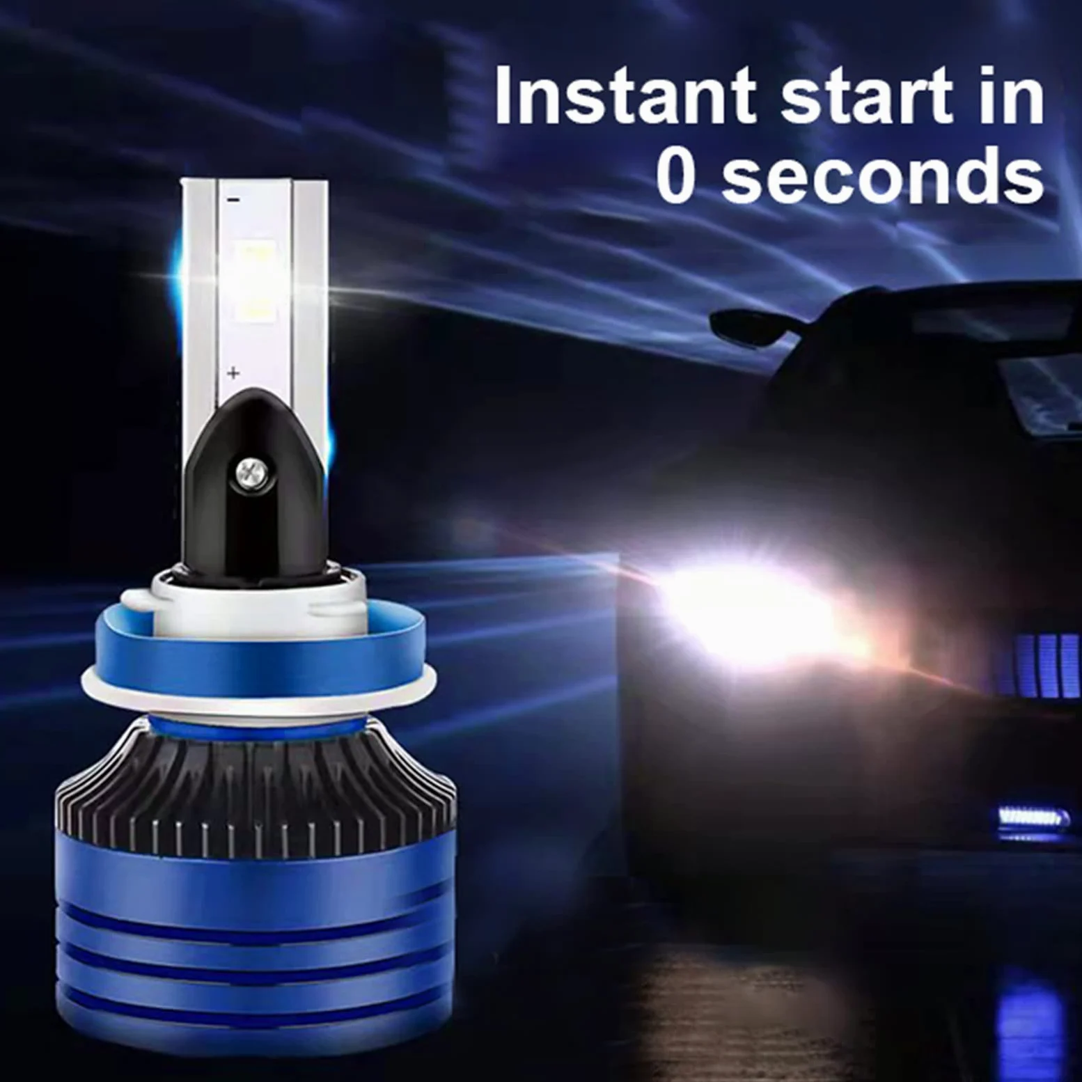 Bombillas LED Para Faros Delanteros, 7800 Lúmenes Brillo 6000K Bombilla LED Blanca Fría, Kit De Bombillas Para Faros Delanteros De Repuesto Plug-And-Play, IP68 A Prueba De Agua, Paquete De 2,H1