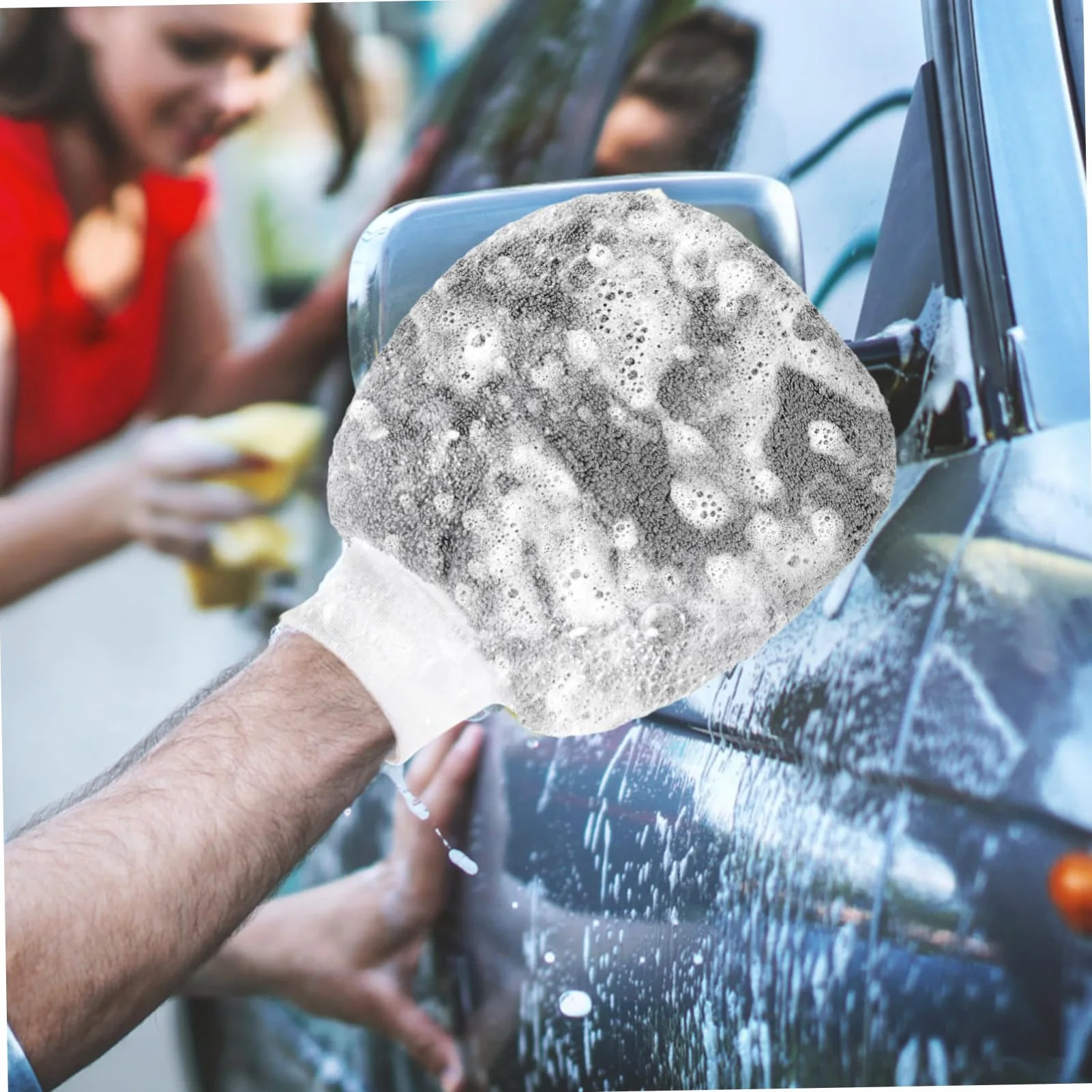 Didiseaon 5 Juegos Guantes De Lavado De Autos Guante De Lavado Auto Detallado para Auto Gel Guantes para Lavar Autos Guante De Lavado Exterior Fibra Extrafina Grey 2 Piezas * 5
