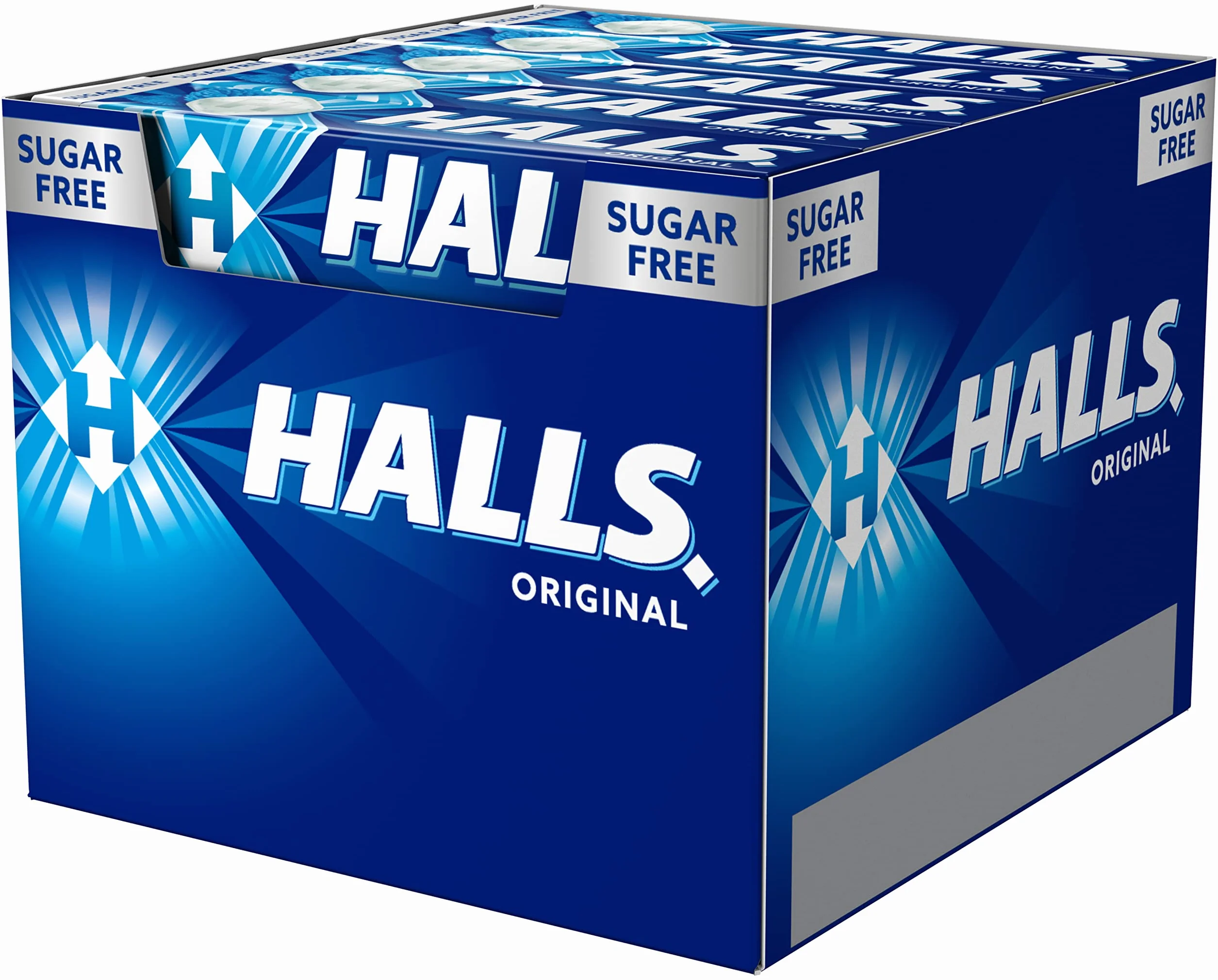 Halls Eucalipto Sin Azúcar, Caja 20 Sticks 32 g