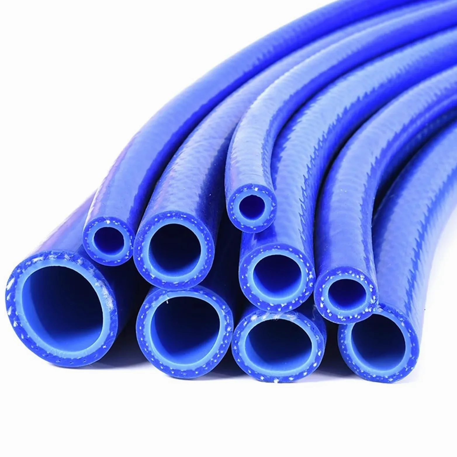 Tubo Gasolina Moto Manguera de silicona de 1 m/juego con diámetro interior de 6-50 mm, resistente al calor, de alta presión, for cilindros de automóviles, tubo de vacío, manguera de goma de doble capa