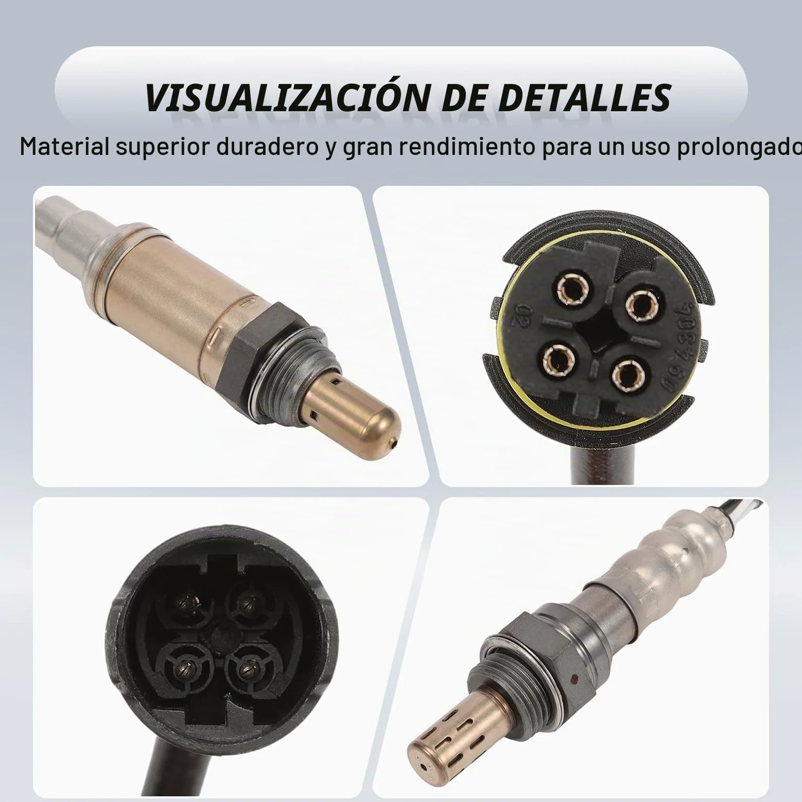 Juego de 4 Sondas Lambda Compatible Serie 3 E46 Serie 5 E39 X3 E83 | 3er E46 320-330 2.0L-3.0L 1998-2005, 5er E39 520-530 2.0L-3.0L 1996-2010, X3 E83 2.5L 3.0L 2003-2006, Sustituir# 11781742050