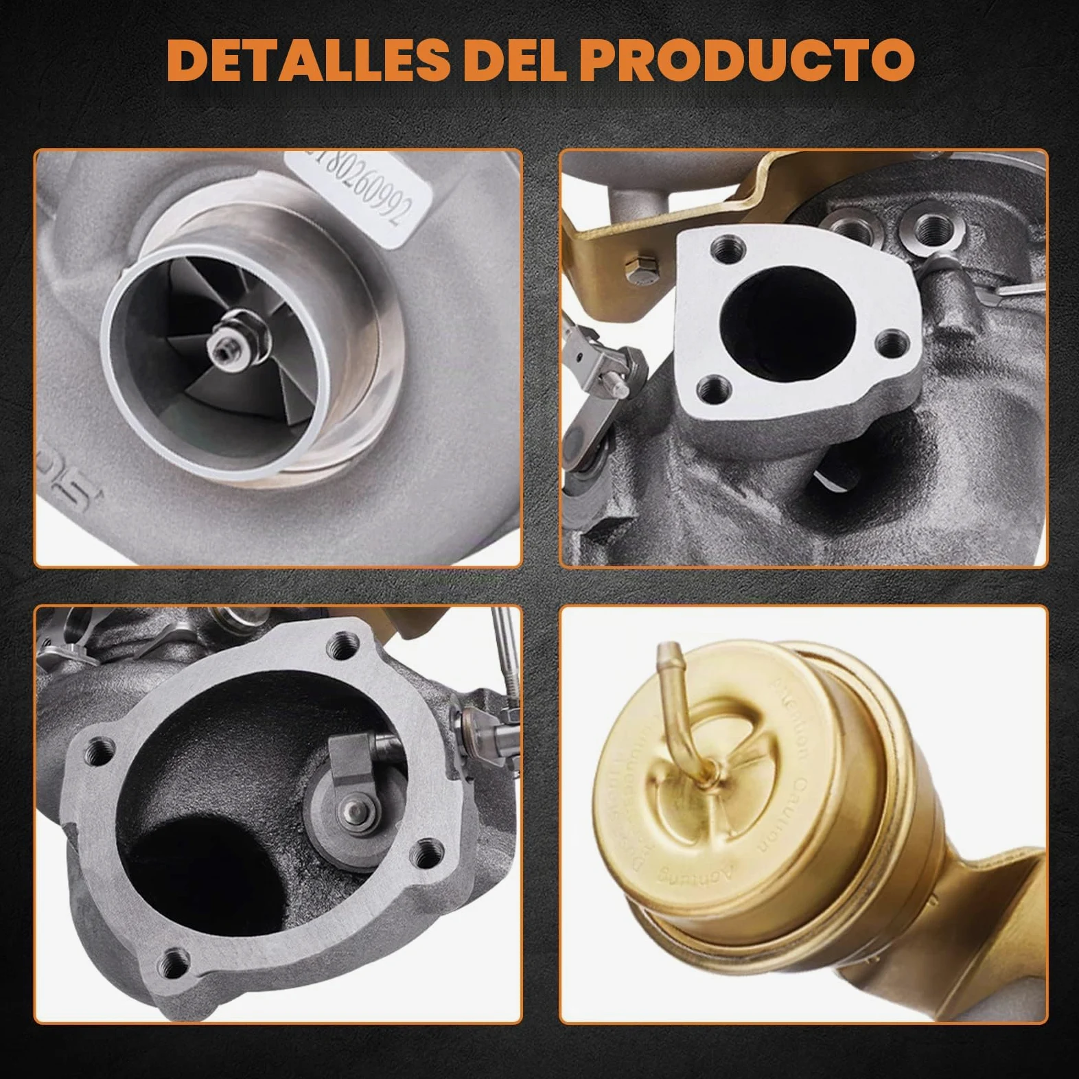 maXpeedingrods Turbocompresor 400+HP para Seat Leon para Cupra para VW Golf IV Beetle Bora para Audi A3 TT A4 para Skoda Octavia Superb, Turbo 1.8T/L Turbina para Motor K04 K03-052/053 con Actuador | para VW Golf IV Beetle Bora para Audi A3 TT A4 para Sko