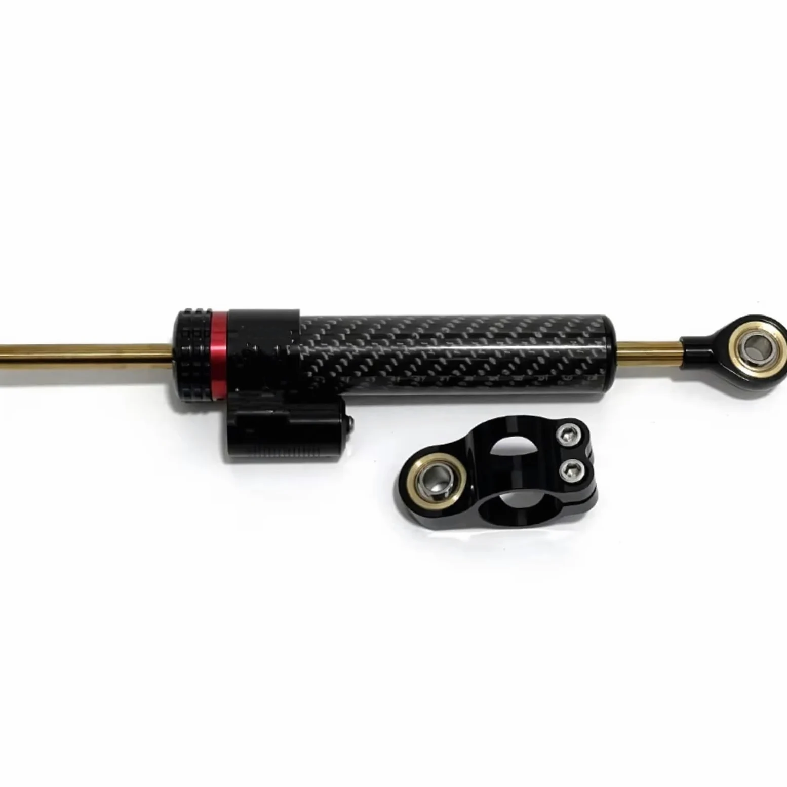 amortiguador dirección Compatible Con Z900 2020-2023 2024 Kit De Montaje Soporte Estabilizador De Amortiguador De Dirección De Motocicleta Accesorios Estabilizador De Manillar Ajustable(Black)