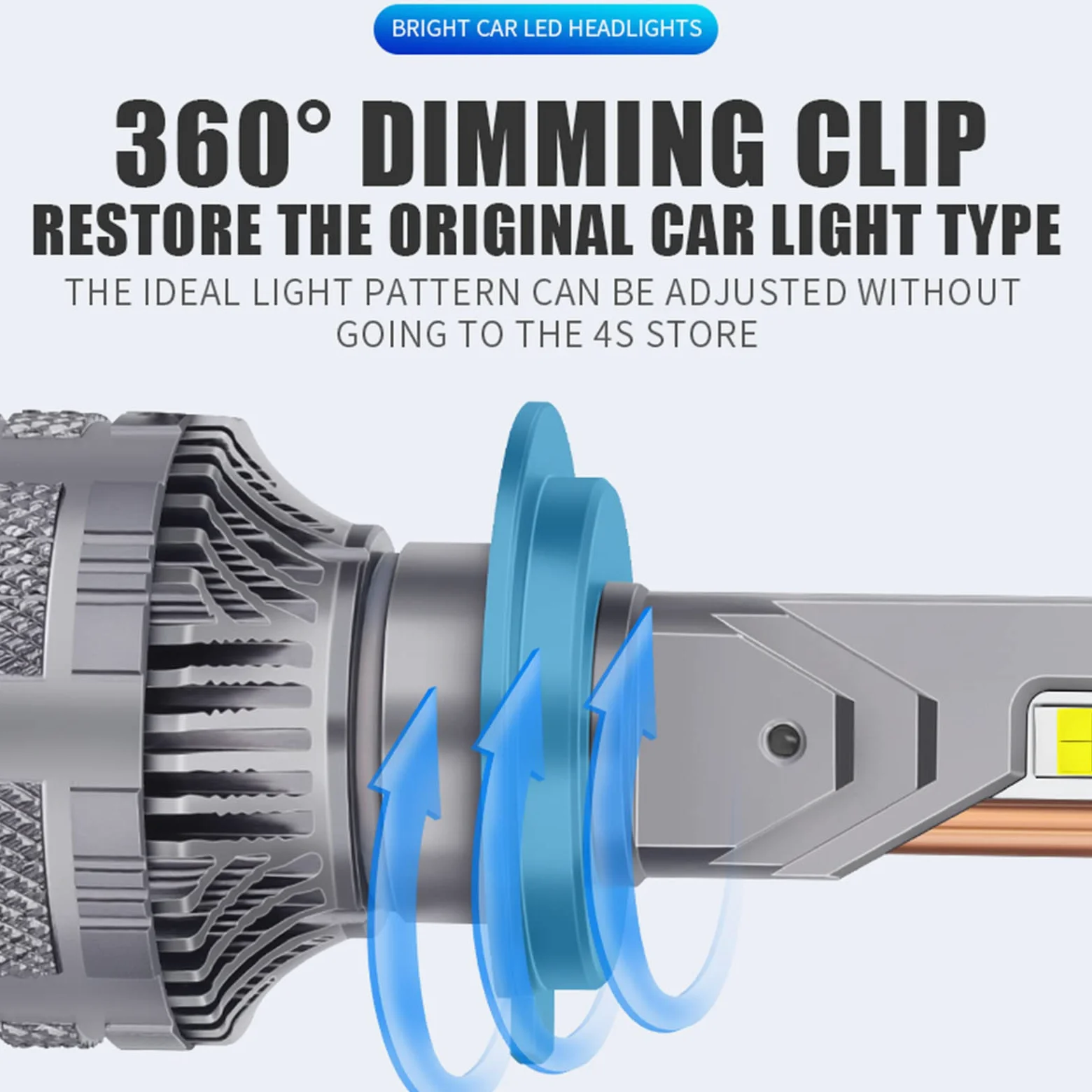 Bombillas LED Para Faros Delanteros, 130 W, 39800 Lúmenes, Kit De Conversión De Faros LED Superbrillantes, 6000 K, Blanco Frío, IP68 A Prueba De Agua, Paquete De 2,H4