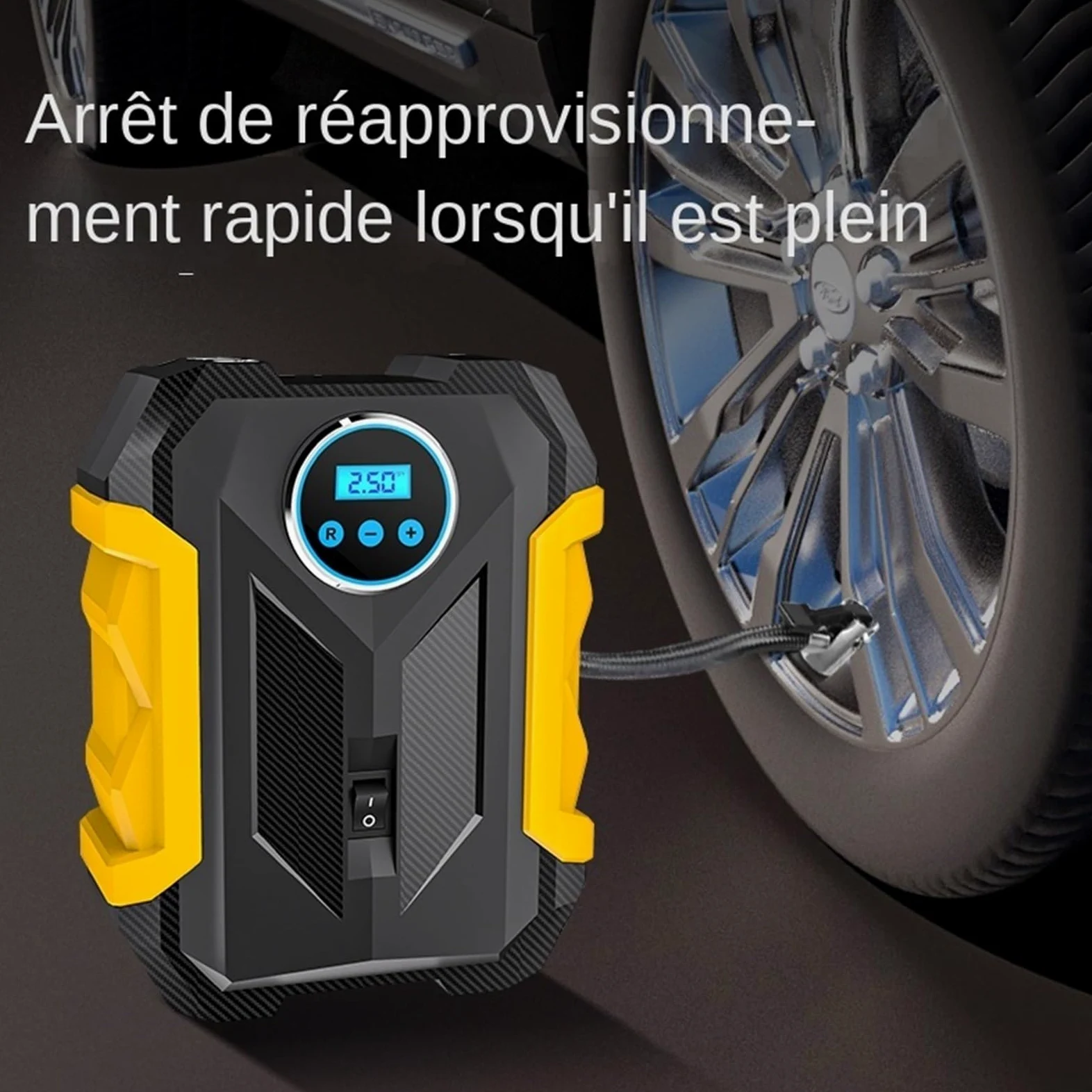 Compresores de Aire portátiles Compresor de Aire portátil para automóvil, Bomba de inflado de neumáticos Digital, lámpara LED, compresor para Motocicleta y Coche Inflador Ruedas Coche