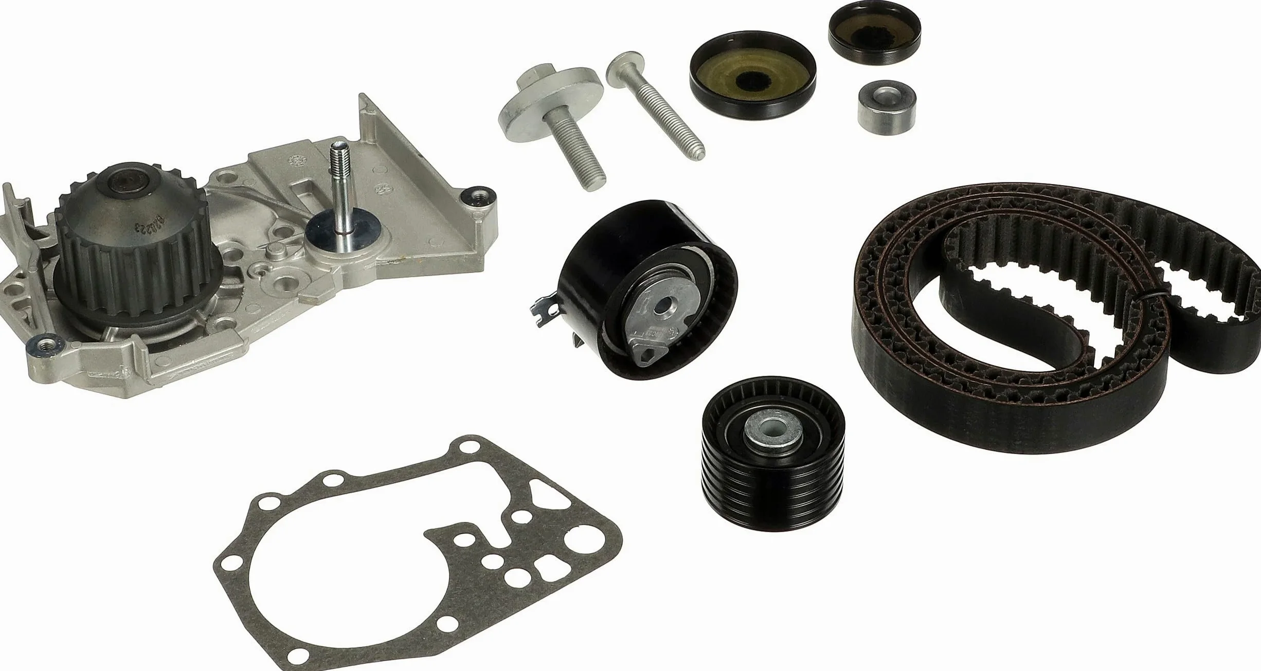 GATES KP35501XS Bomba de agua + kit de correa de distribución 32 mm con bomba de agua Compatible con RENAULT Megane 3 Grandtour KZ0/1 Clio 3 Hatchback BR0/1, CR0/1 Clio 3 Grandtour KR0/1, DACIA DUSTER