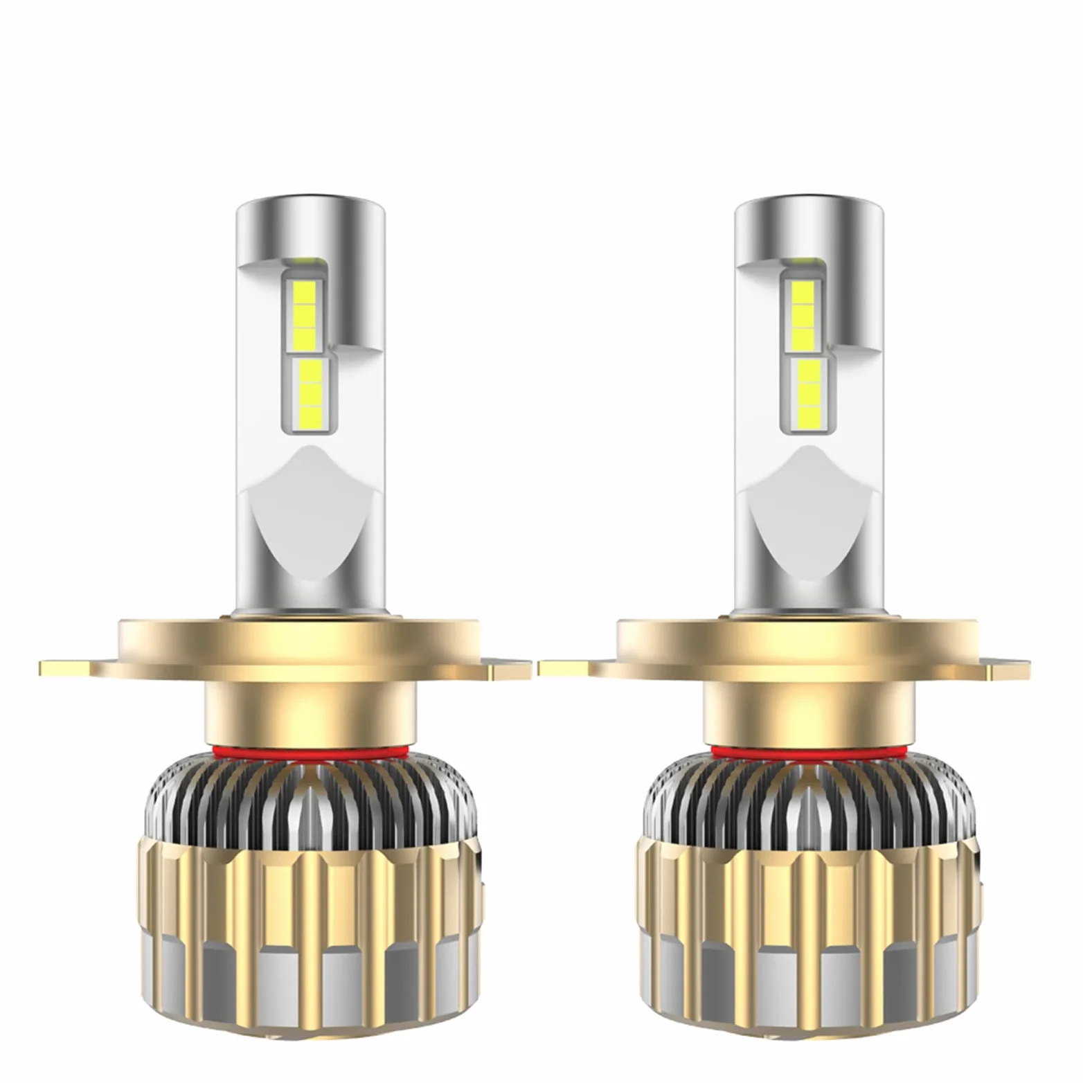 Bombillas LED Para Faros Delanteros, 110 W Super Brillante Plug And Play Kit De Repuesto De Faros LED, 6000 K Blanco Brillante Kit De Conversión De Faros IP68 A Prueba De Agua, Paquete De 2,H4