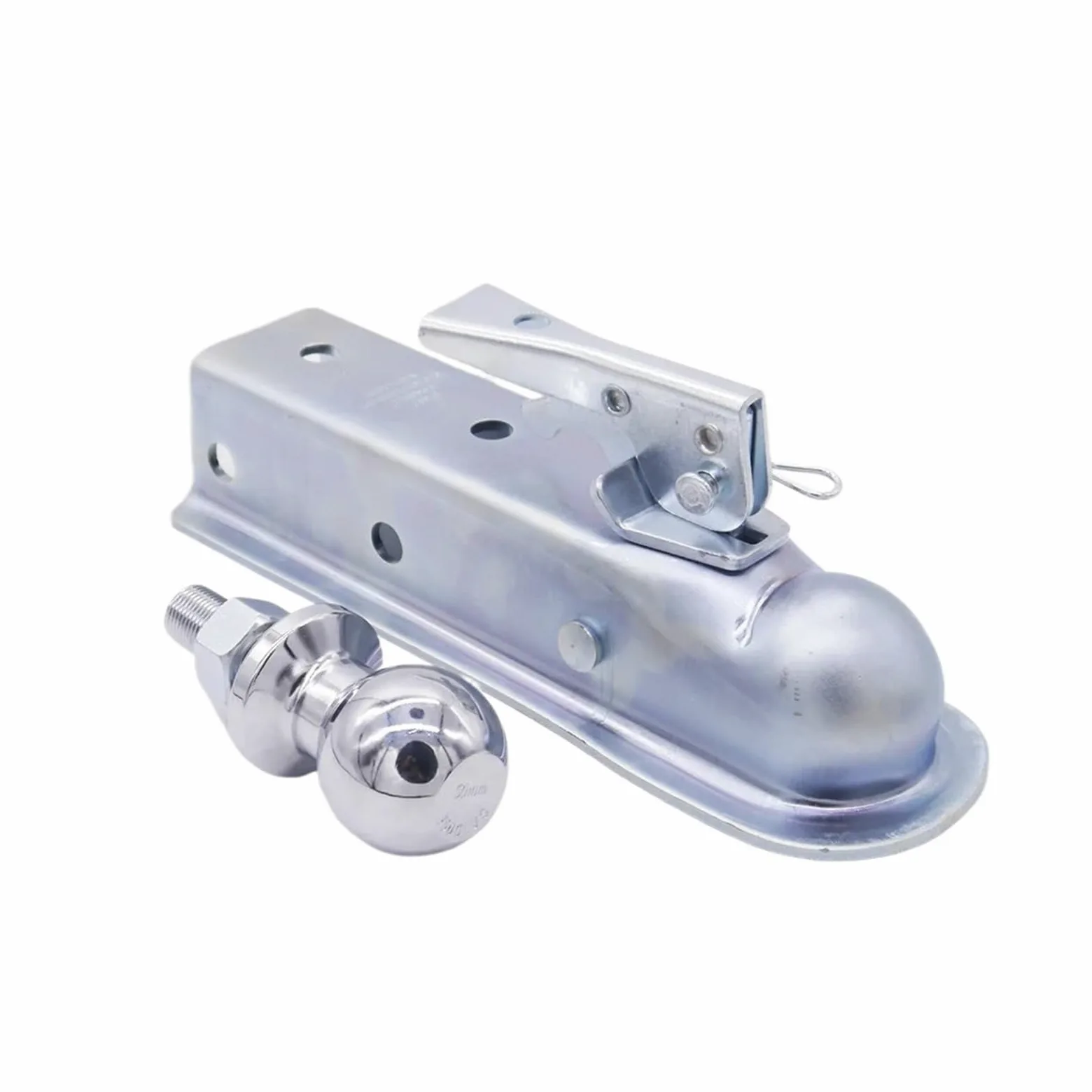 Juego Completo de acoplador de Remolque Recto de 2 "con Bola de Enganche de 2" de 50mm y Capacidad de Canal de 2 ", 3500 Libras, Apto for Piezas de Buggy de Carga ATV UTV Accesorios de Motocicleta