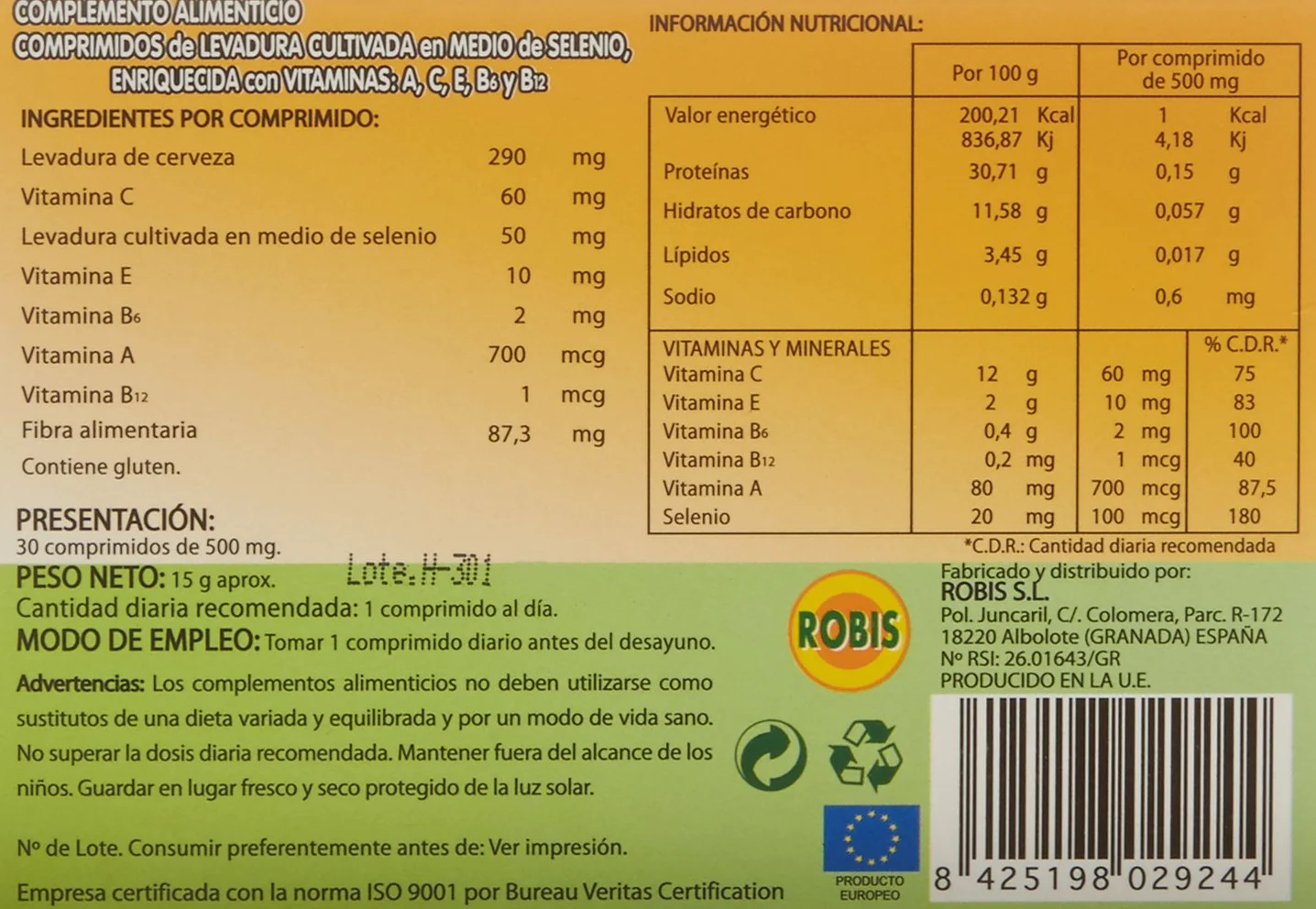 Robis Seleva 200 g 5V 30 szt.