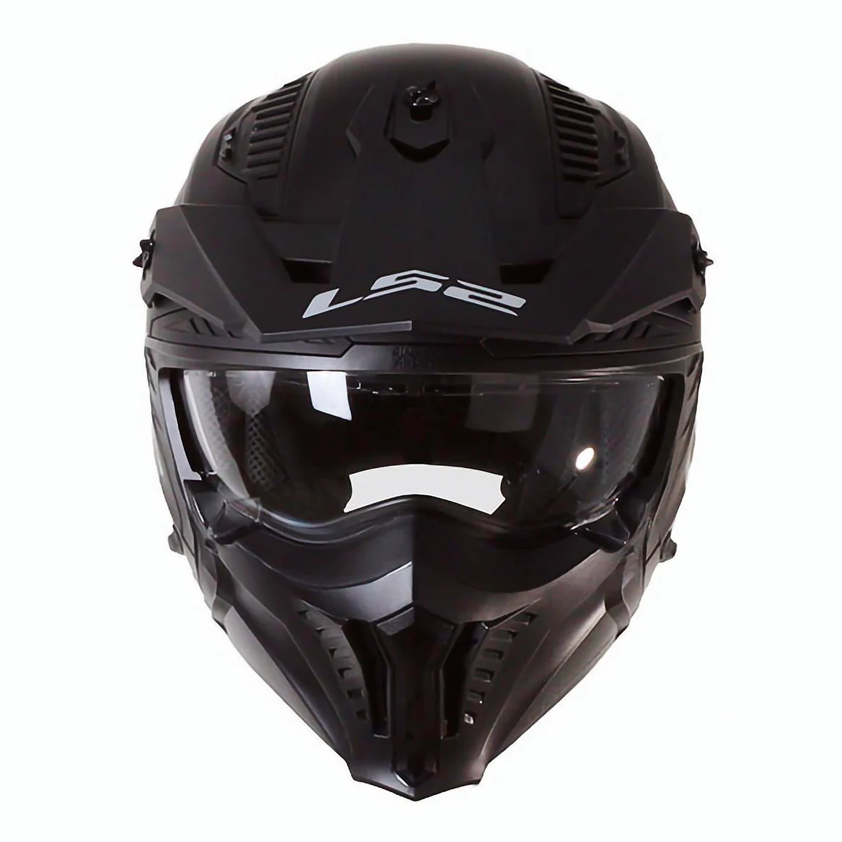 LS2 OF606 Drifter Open Face Full Face Modular Motorcycle Helmet Matt Black