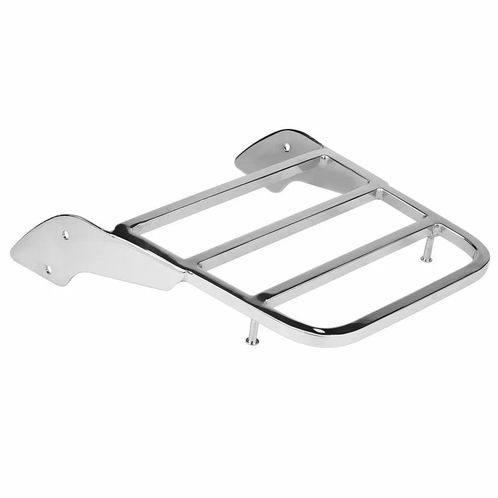 Portaequipajes Trasero para Motocicleta, Portaequipajes Trasero para Motocicleta para Honda Shadow VT750 C2 1997-2003 Portaequipajes Trasero Plateado Soporte para Portaequipajes