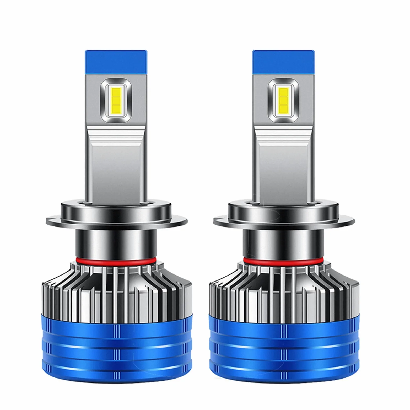 Bombillas LED Para Faros Delanteros, 16000 Lúmenes, 6000 K, Blanco Frío, Superbrillante, Kit De Conversión De Faros LED, Haz Bajo/Luz Antiniebla, Resistente Al Agua IP68, Paquete De 2,H4
