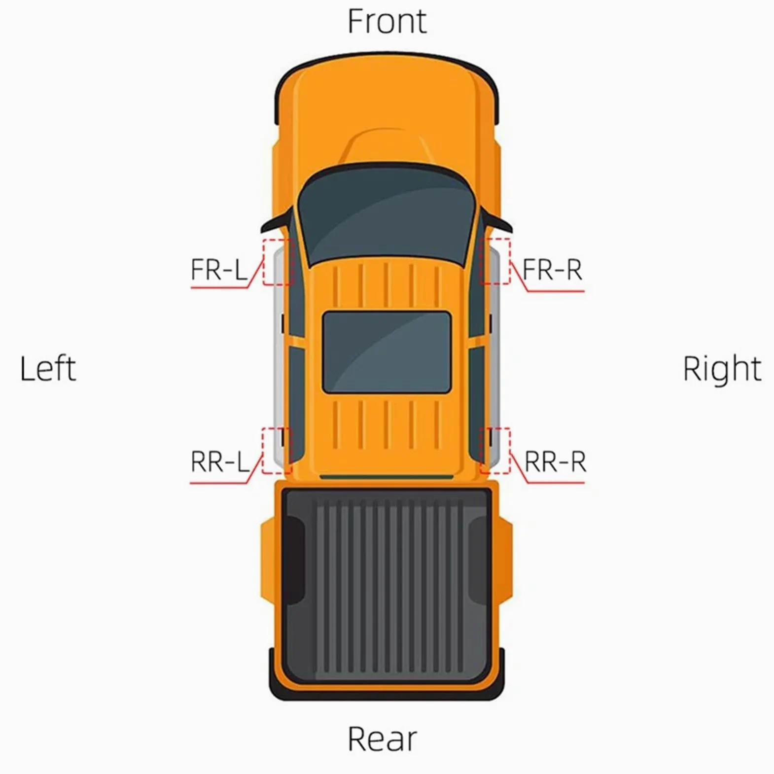 pedal pie Tapa de estribo lateral para puerta de coche, compatible con ISUZU D-MAX D MAX RG 2021-2024, accesorios para estribos.(Silver Front Right)