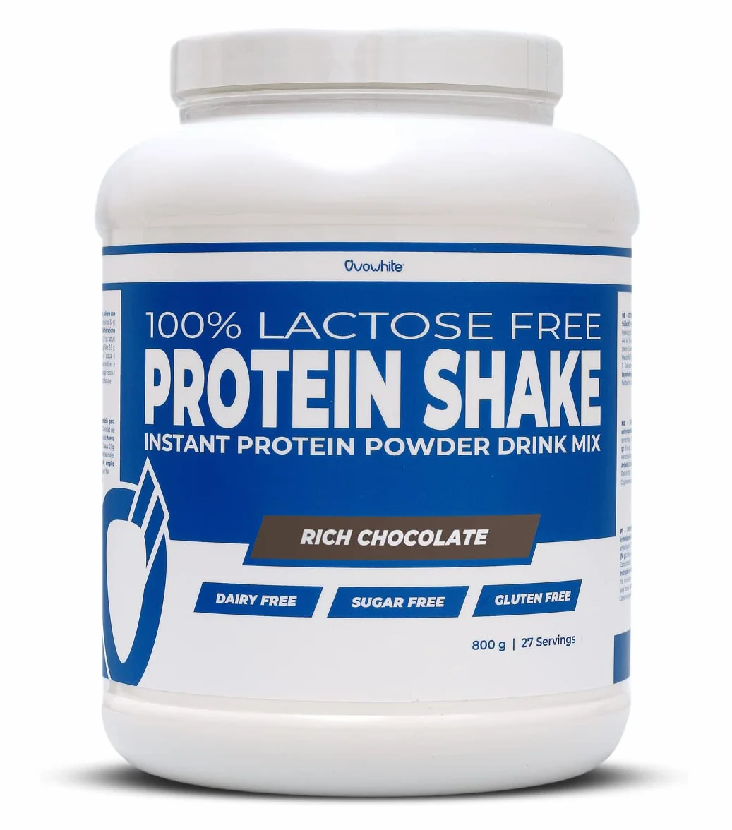 Proteina Instant clara huevo en polvo Eggs 100% natural Shake 800g Rich Chocolate