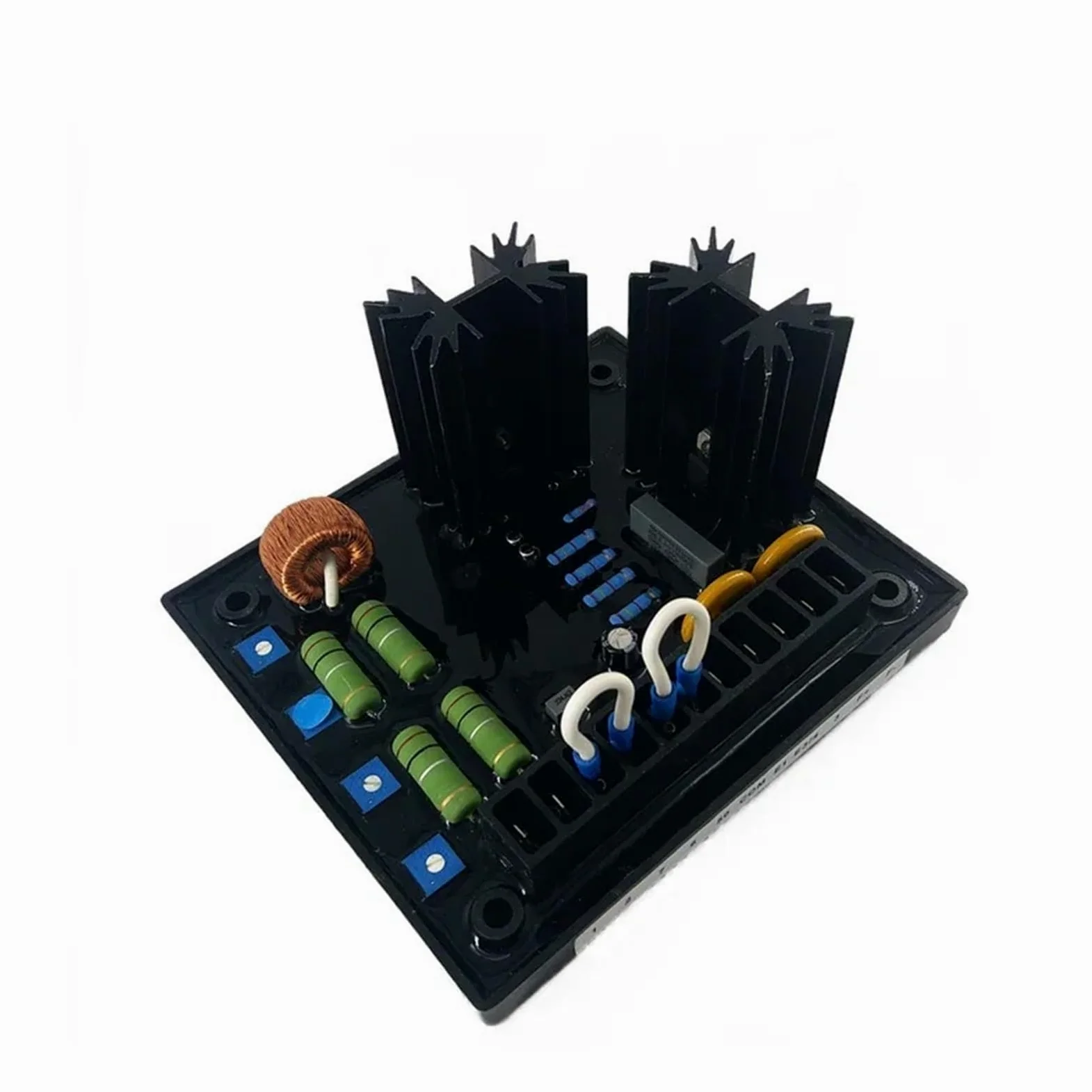 Kit alternateur voiture Compatible con Motoblocks Bas Diesel AVC63-7 AVC63-4 AVR controlador regulador de voltaje analógico para coche generador sin escobillas(AVC63-4)