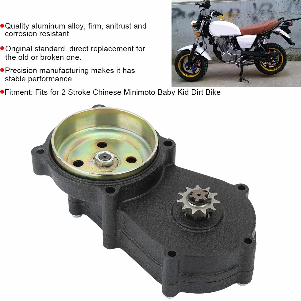 Caja de Transmisión de Repuesto, Caja de Cambios de Tambor de Embrague de Doble Cadena para Minimoto China de 2 Tiempos de 47/49CC