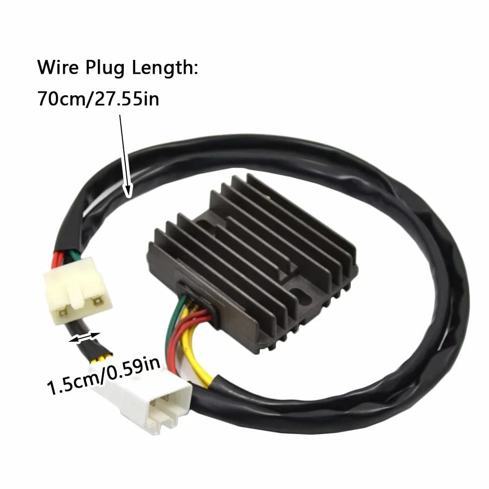 MACHSWON Rectificador regulador de voltaje de motocicleta, SH678PA SH678C-13, 31600-MEE-003, 31600-MEE-872, Compatible con Honda CBR F4i 600 2001-2006