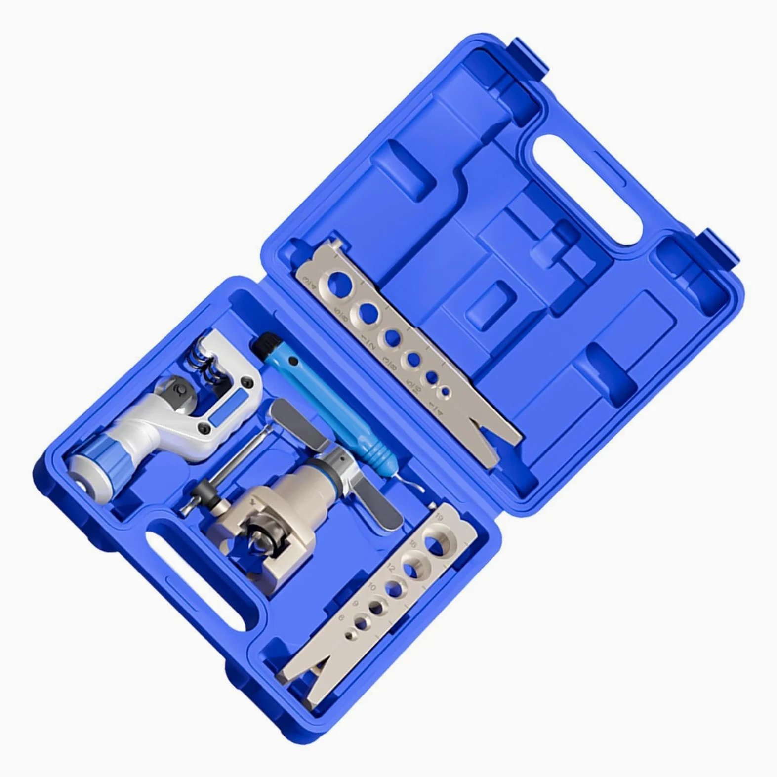 Genérico Kit Abocardador Frenos Kit De Reparación De Tuberías Automotrices | Juego Herramientas Abocardado Simple Para Garaje Taller Industria Hogar Exterior Automóvil Camión