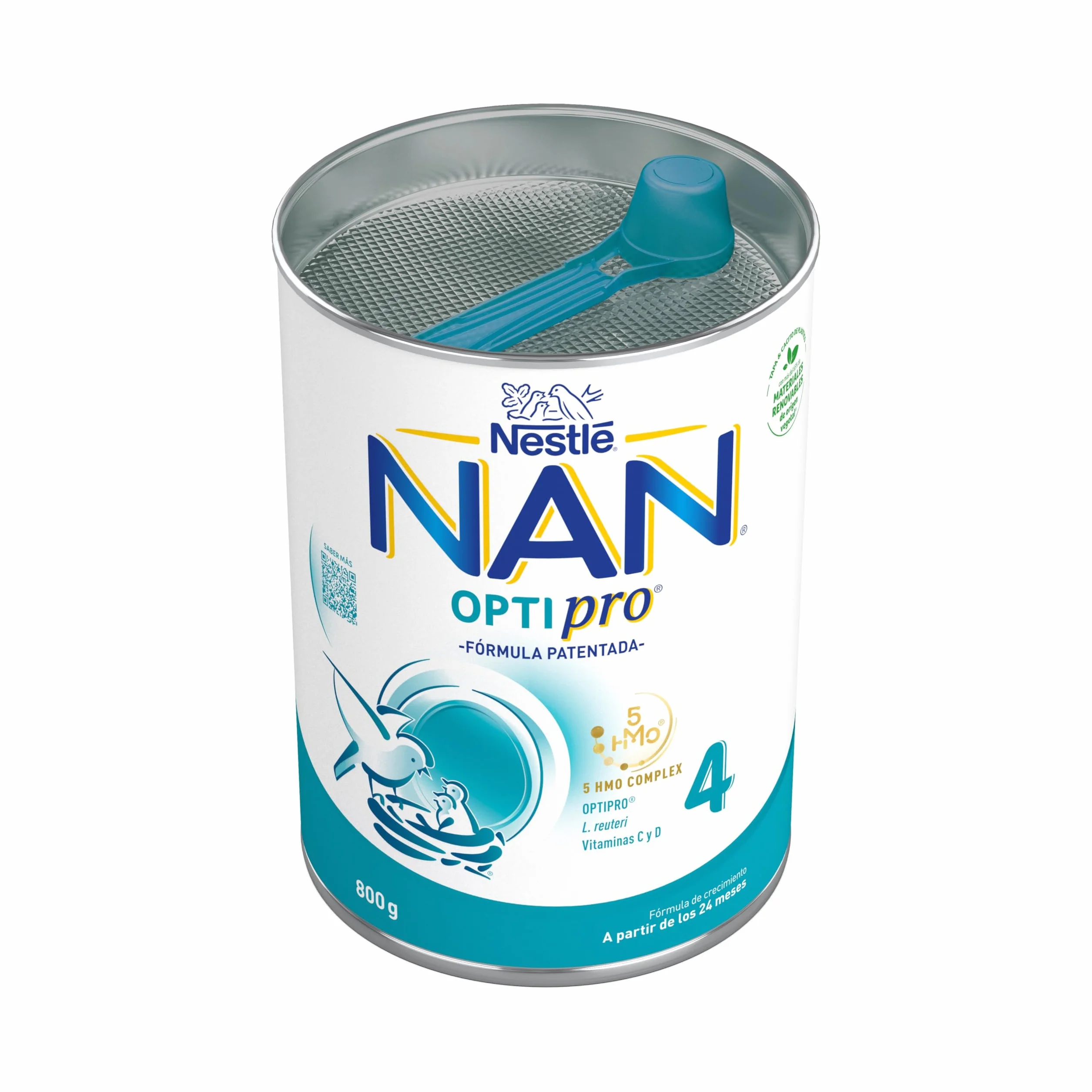 Nestlé NAN OPTIPRO 4 Leche de crecimiento en polvo, 800g