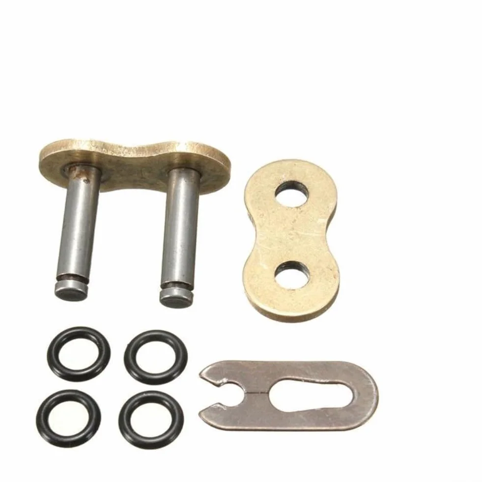 Paquete de 4 eslabones maestros de cadena de metal con sello ORing para cadenas 428 520 525 530 diseñadas para mejorar la longevidad de la cadena en motocicletas y vehículos