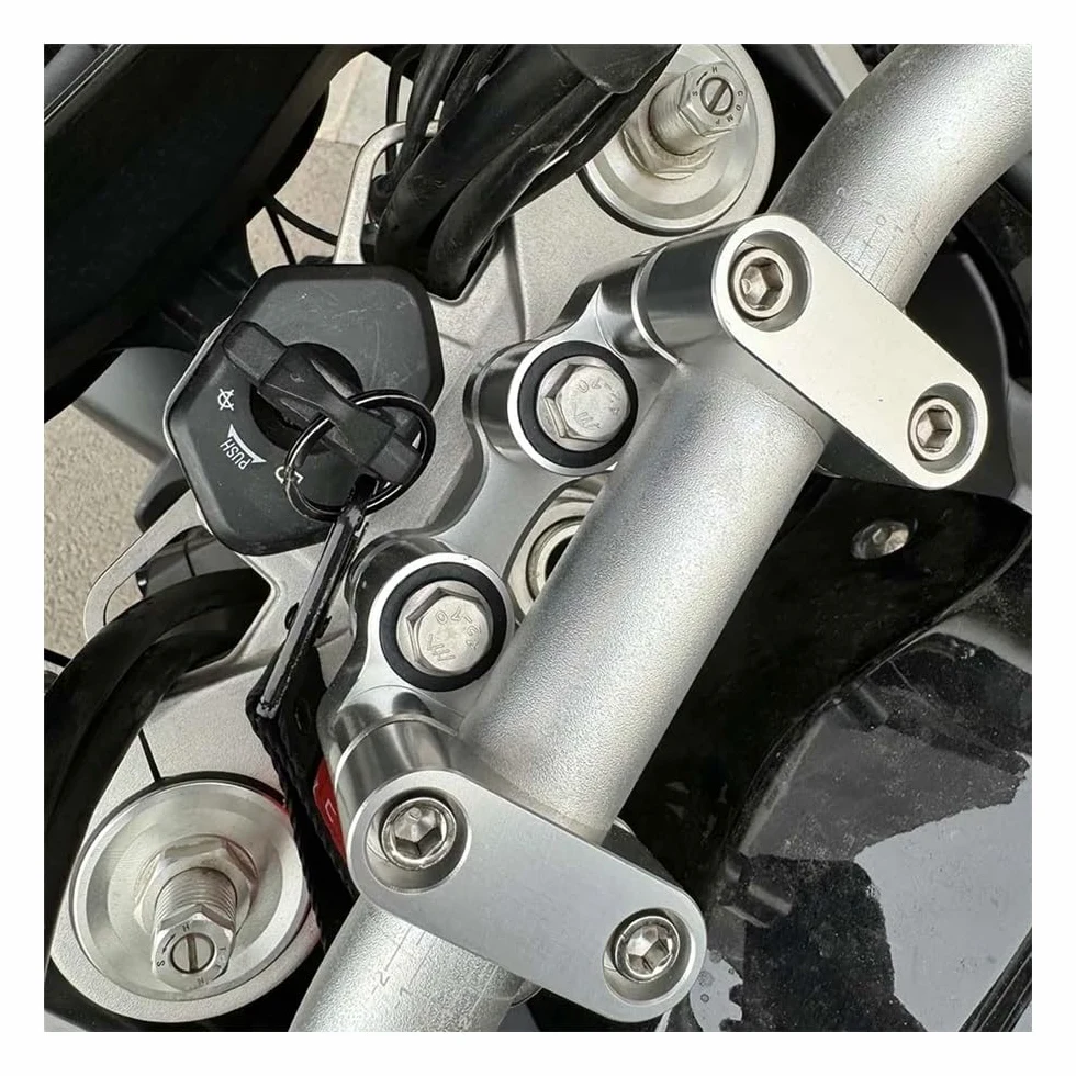 Elevadores Manillar Motocicleta para Macbor Montana XR5 XR 5 500 510 XR510 Accesorios Abrazadera de elevación del Manillar Base Montaje Barra Amortiguación Estabilizador