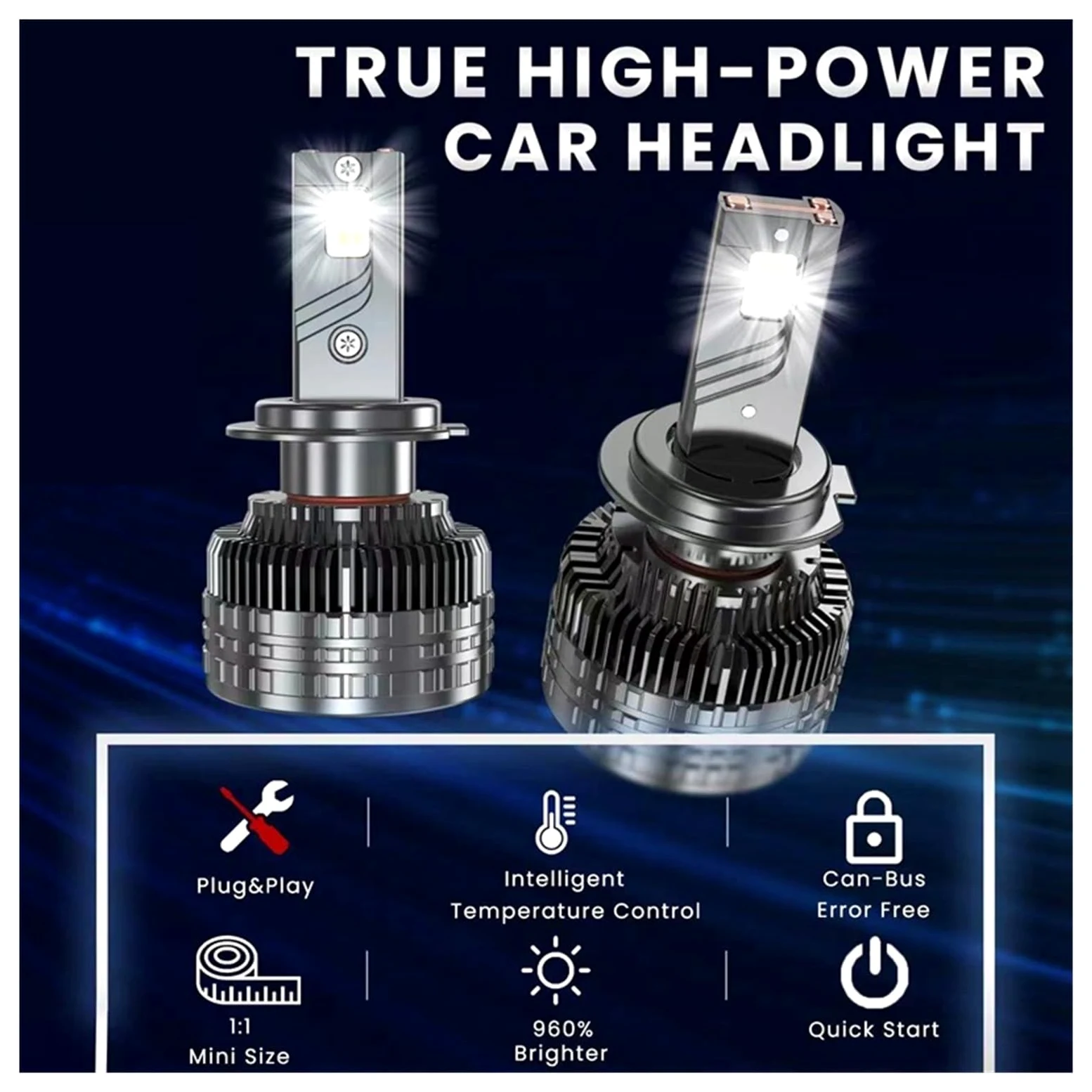 240W H7 H11 9006 Bombilla LED Kit de faros LED Luz de coche Luz antiniebla H7 9006 H8 H9 Lámpara LED de coche Faros LED(H4/9003/HB2 Hi/Lo)