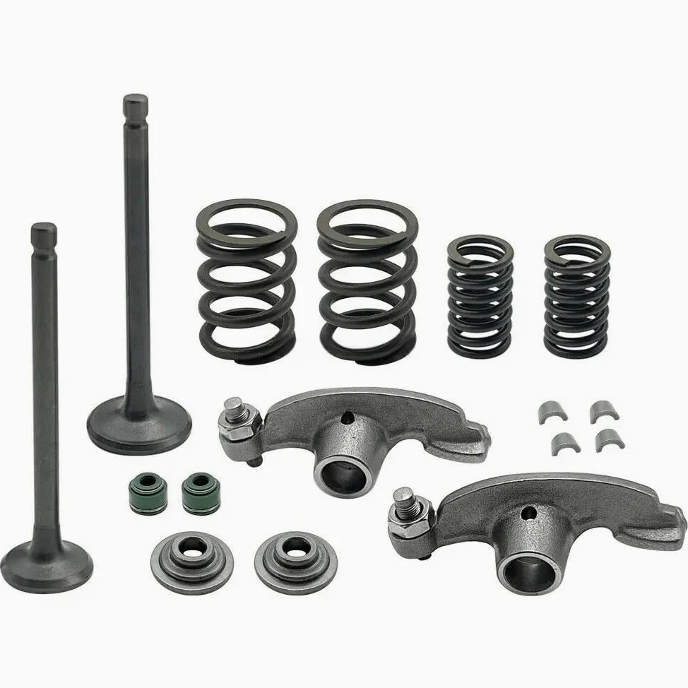 pieza distribución motor Compatible con Honda XR80R XR80 XR75 XL85S XL75 XR100 2X brazo basculante y válvulas de escape de admisión resorte varilla empujadora escape