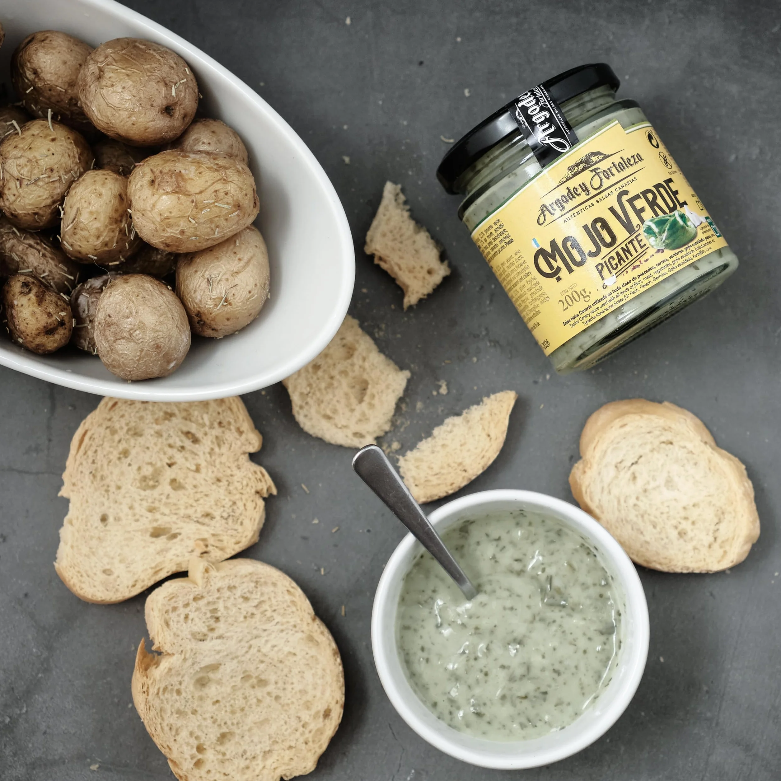 Argodey Fortaleza Mojo Verde Picante 200g - Autentica Salsa Canaria para Untar